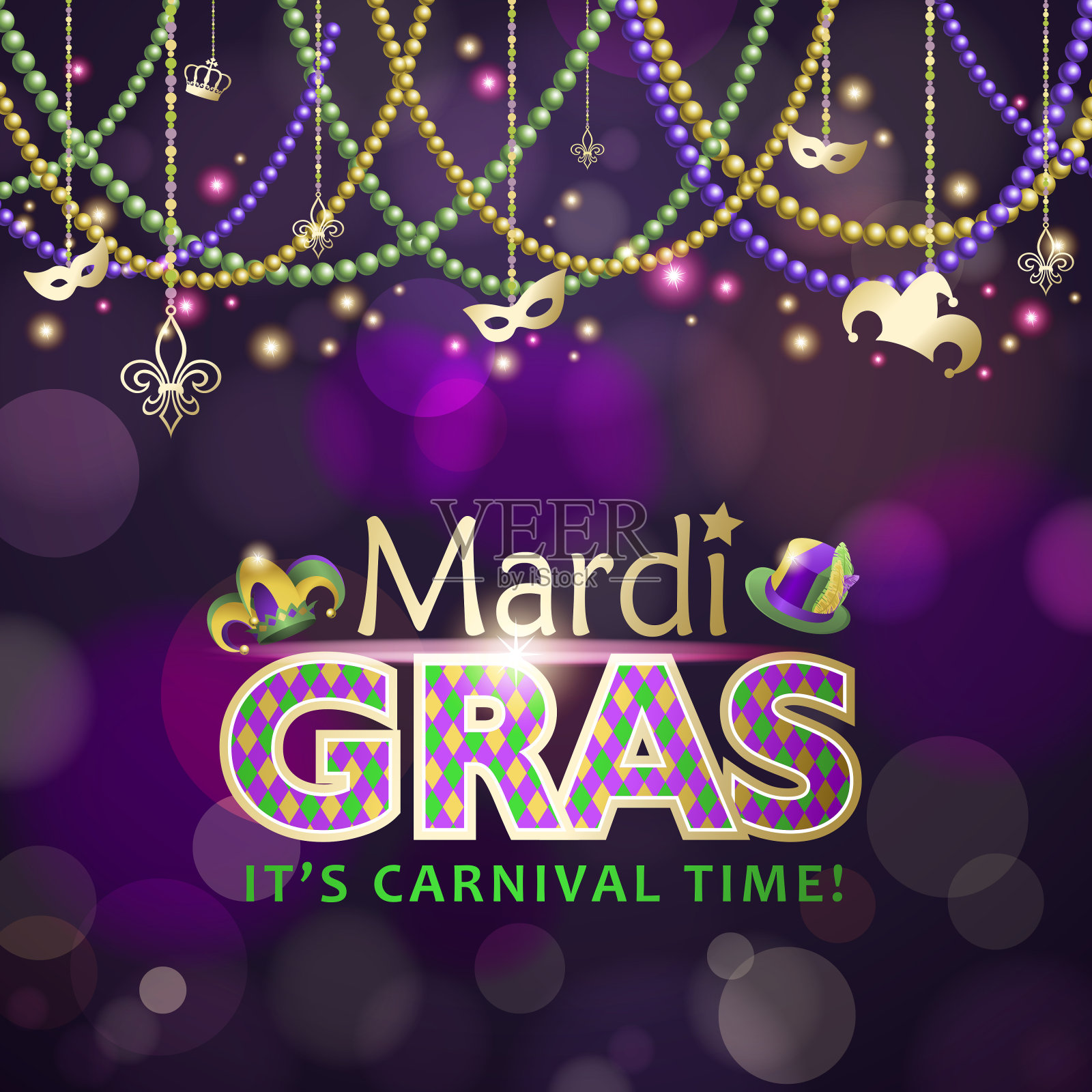 狂欢节时间插画图片素材