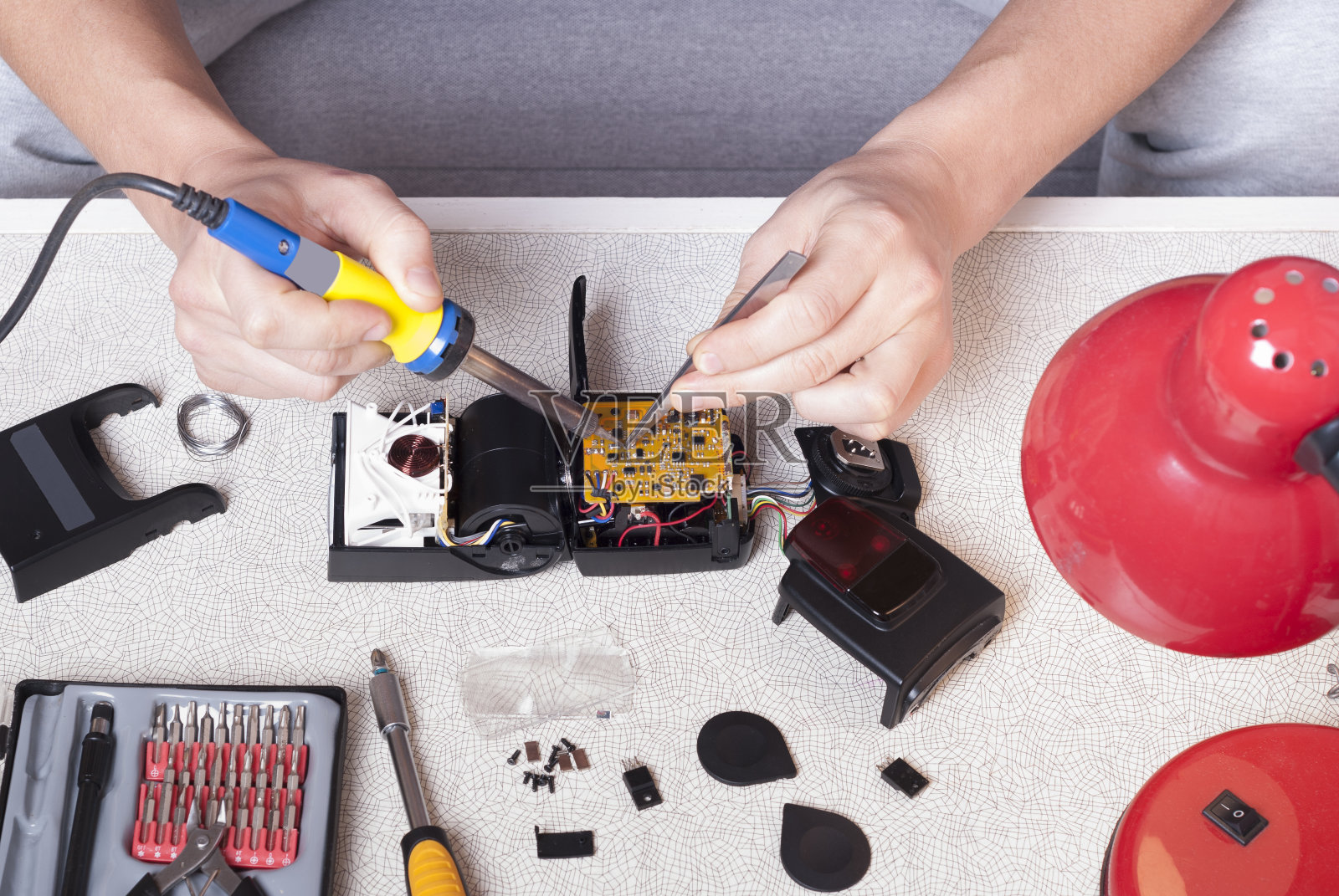 修理外部旋转闪光照片摄影图片