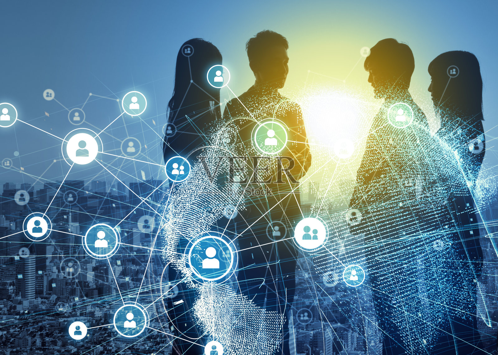 网络的经营理念。照片摄影图片