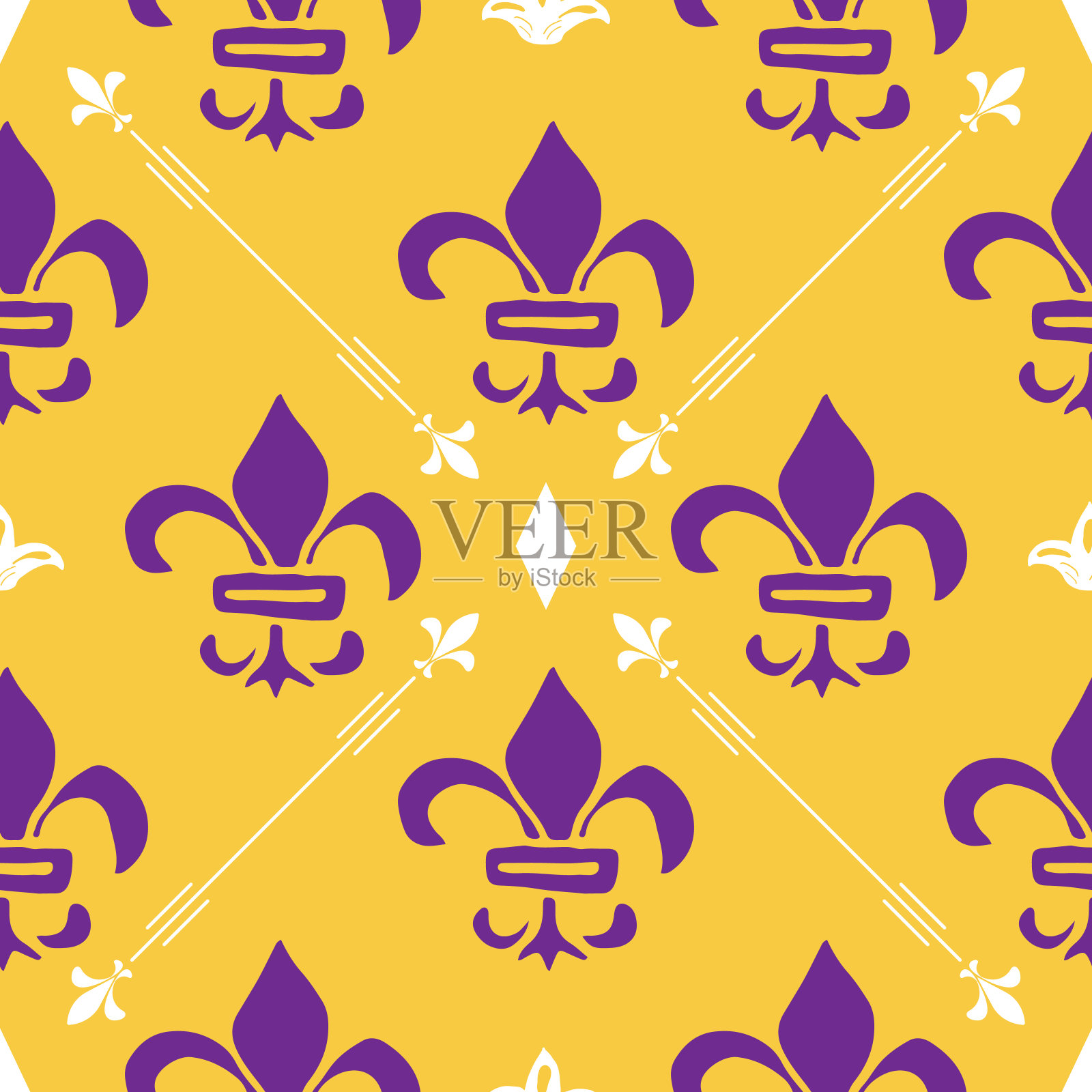 狂欢节无缝模式矢量插图。手绘手绘涂鸦节日元素和皇家符号，矢量插图插画图片素材