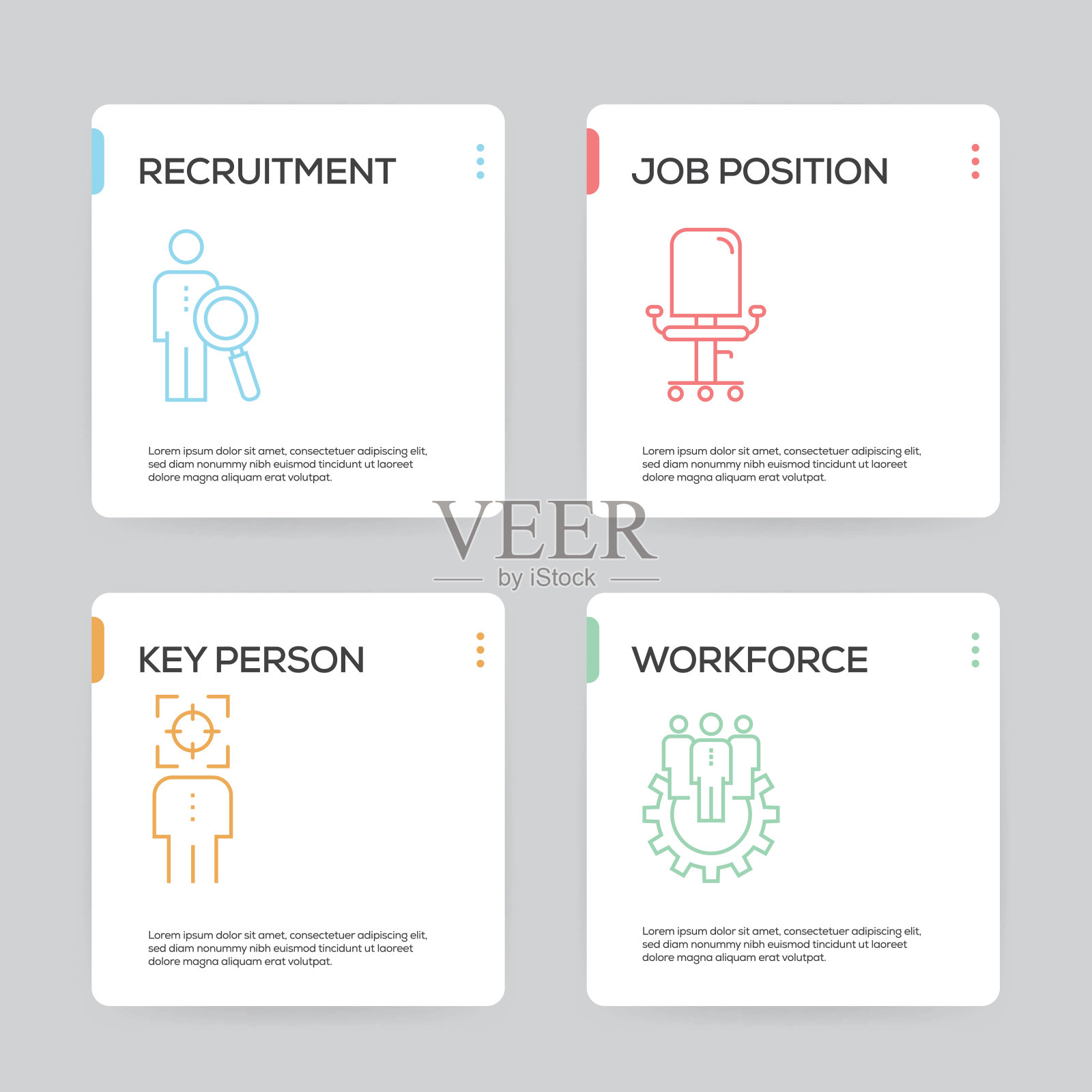 人力资源管理信息图设计模板插画图片素材