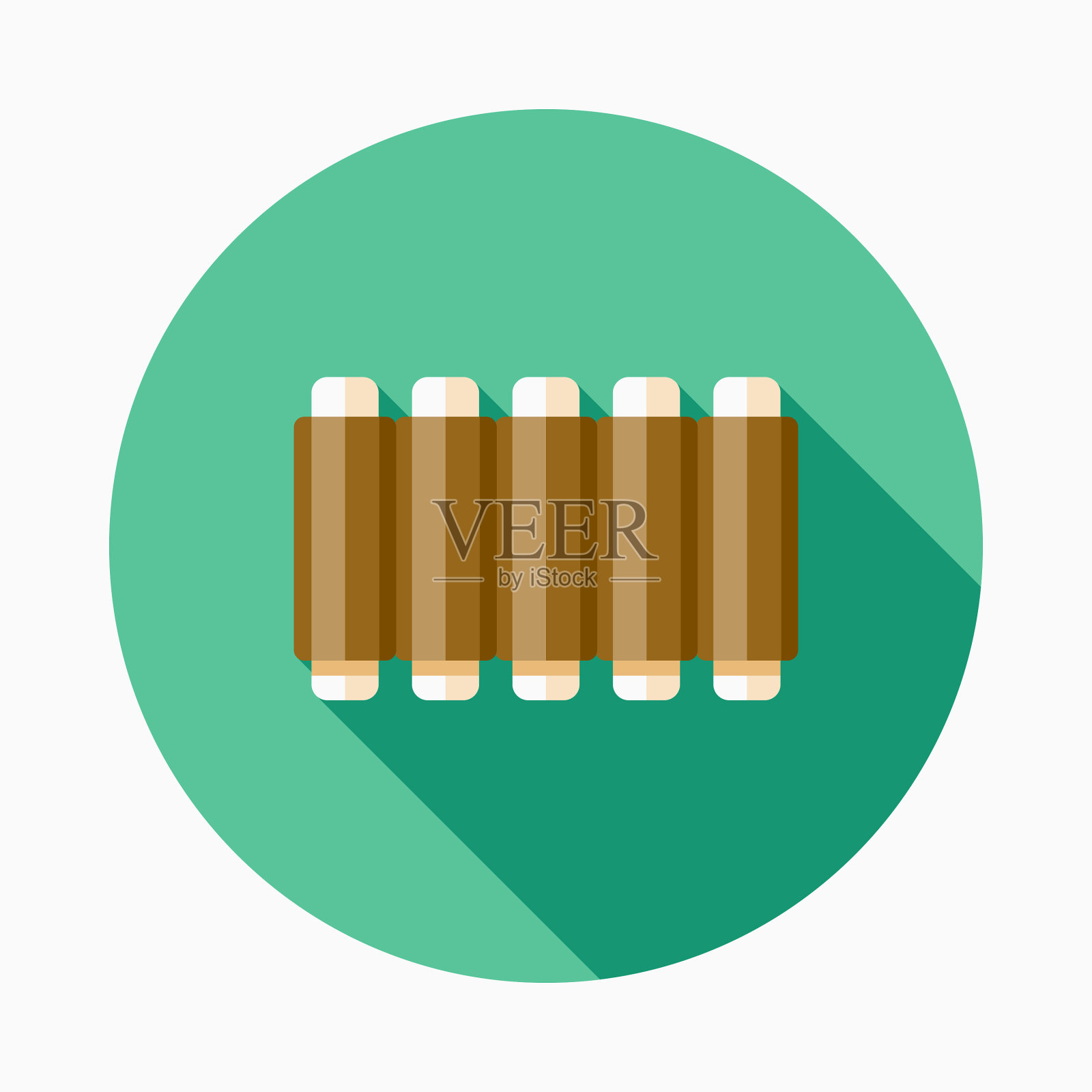 排骨平面设计快餐图标插画图片素材