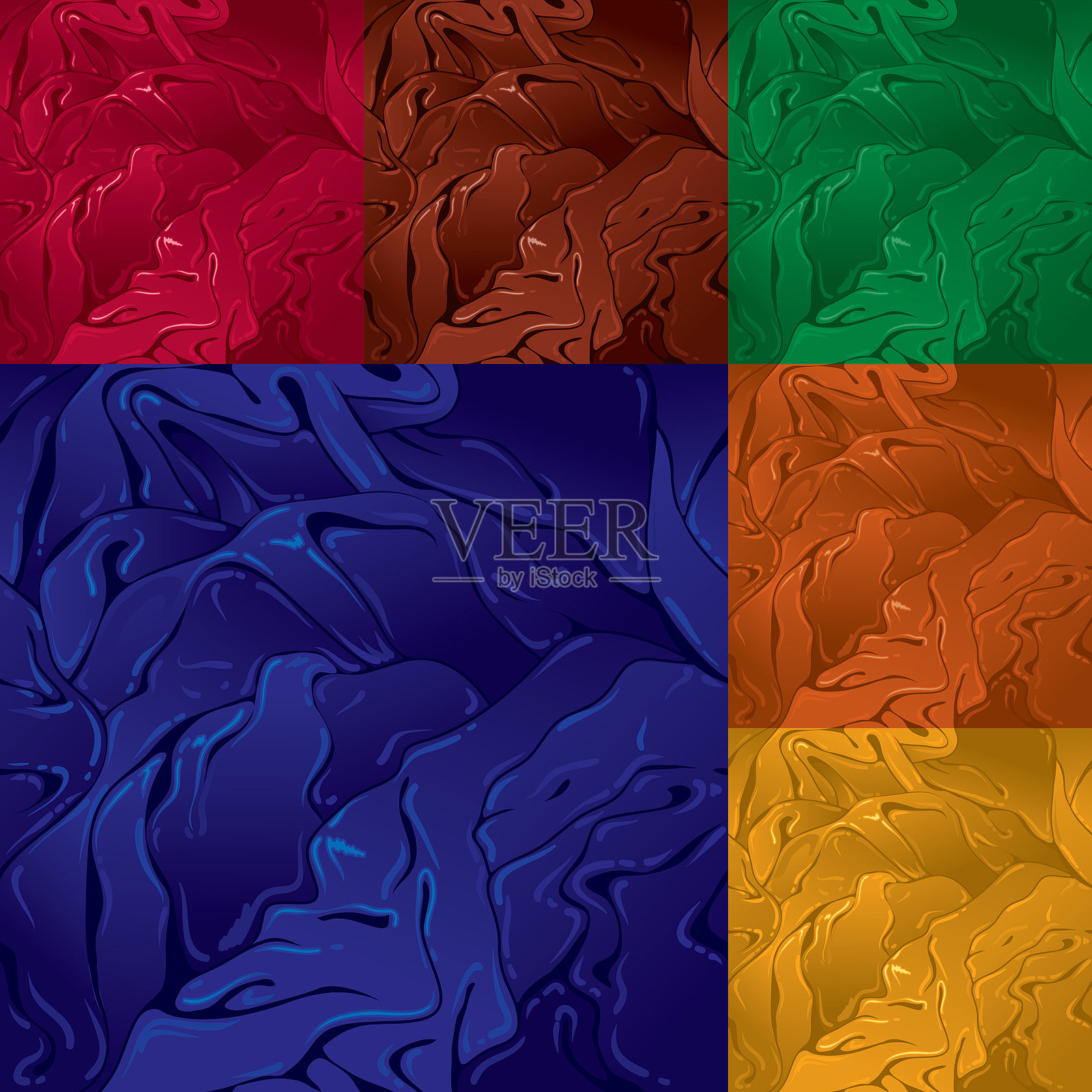 丝绸插画图片素材