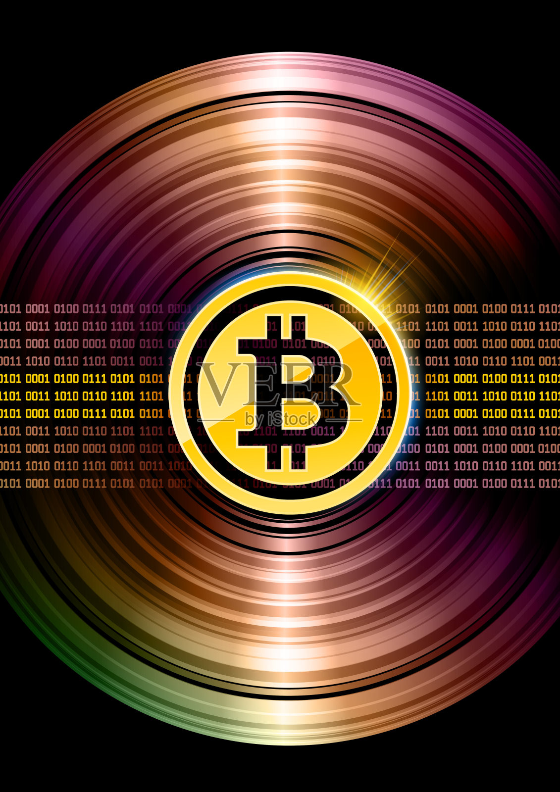 全球金融比特币插画图片素材