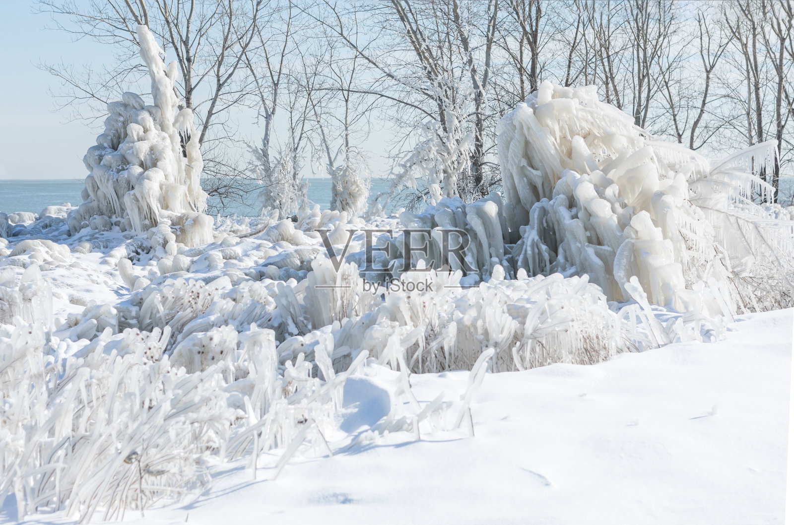 芝加哥的冬天照片摄影图片