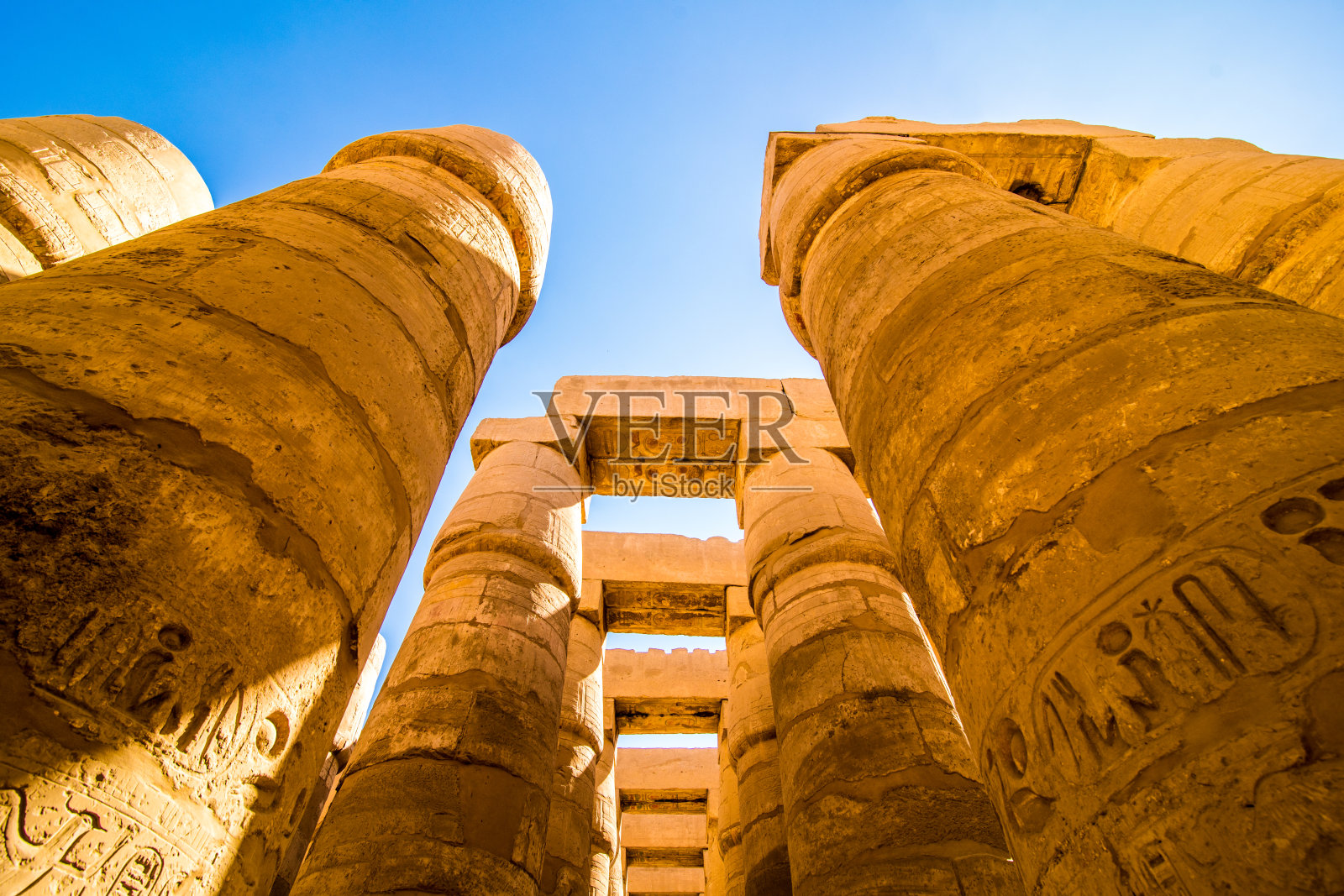 2018年1月，埃及卢克索卡纳克神庙照片摄影图片