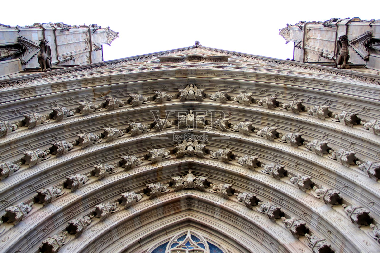 西班牙巴塞罗那的大教堂照片摄影图片