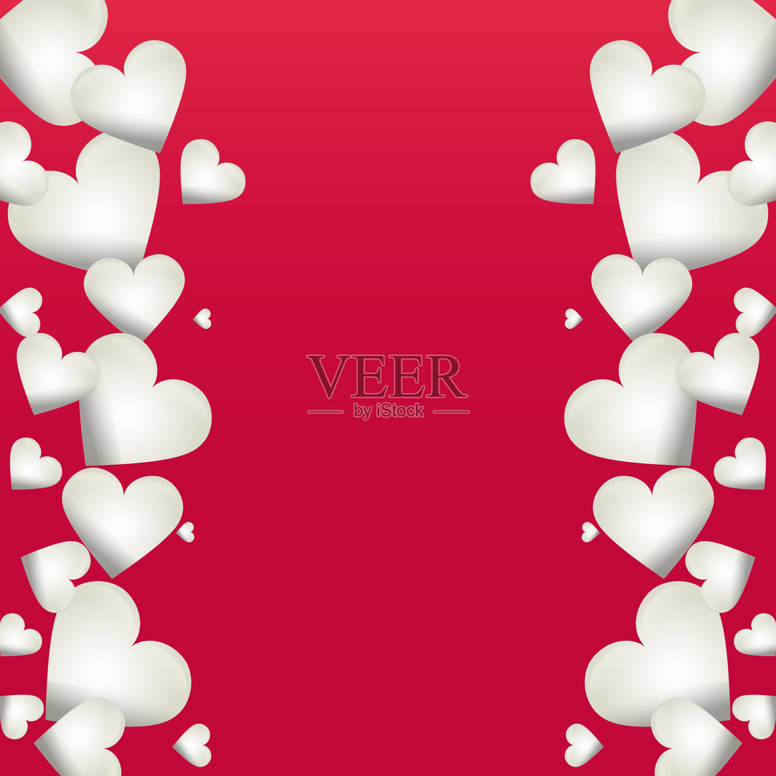 情人节框架设计插画图片素材