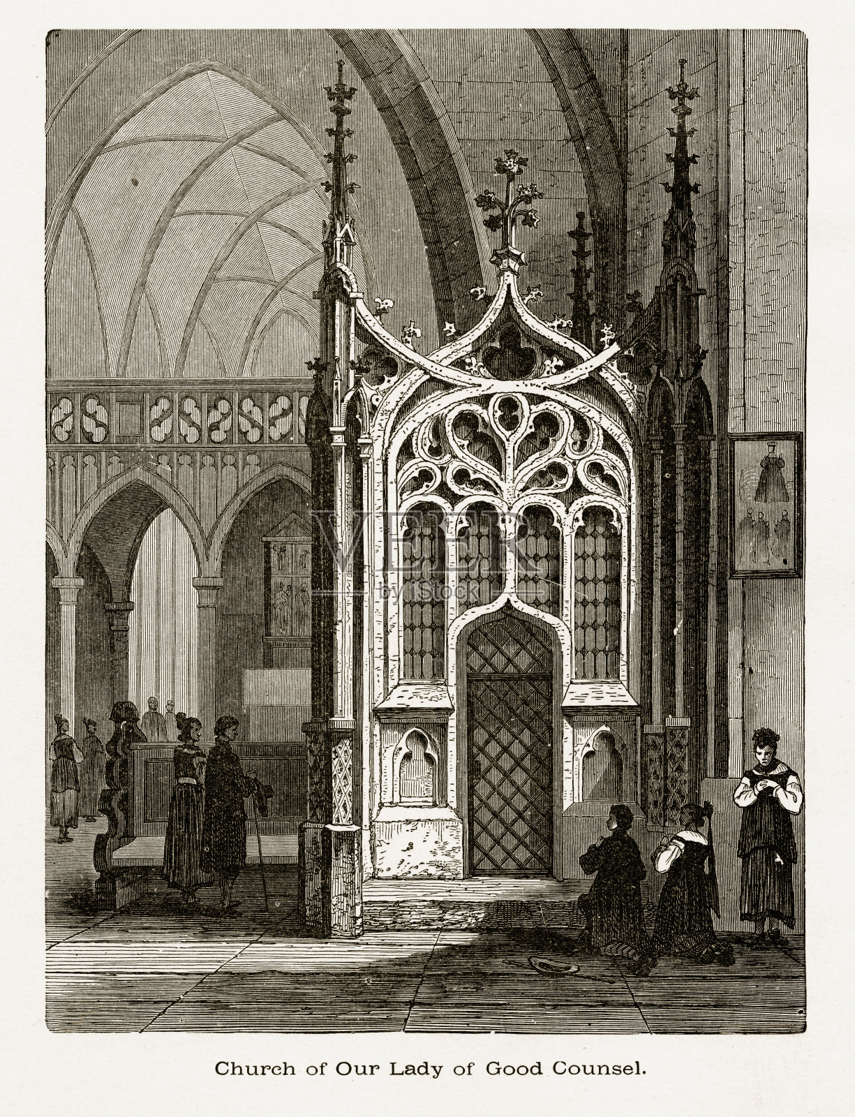 德国劳滕巴赫圣母堂大约1887年设计元素图片