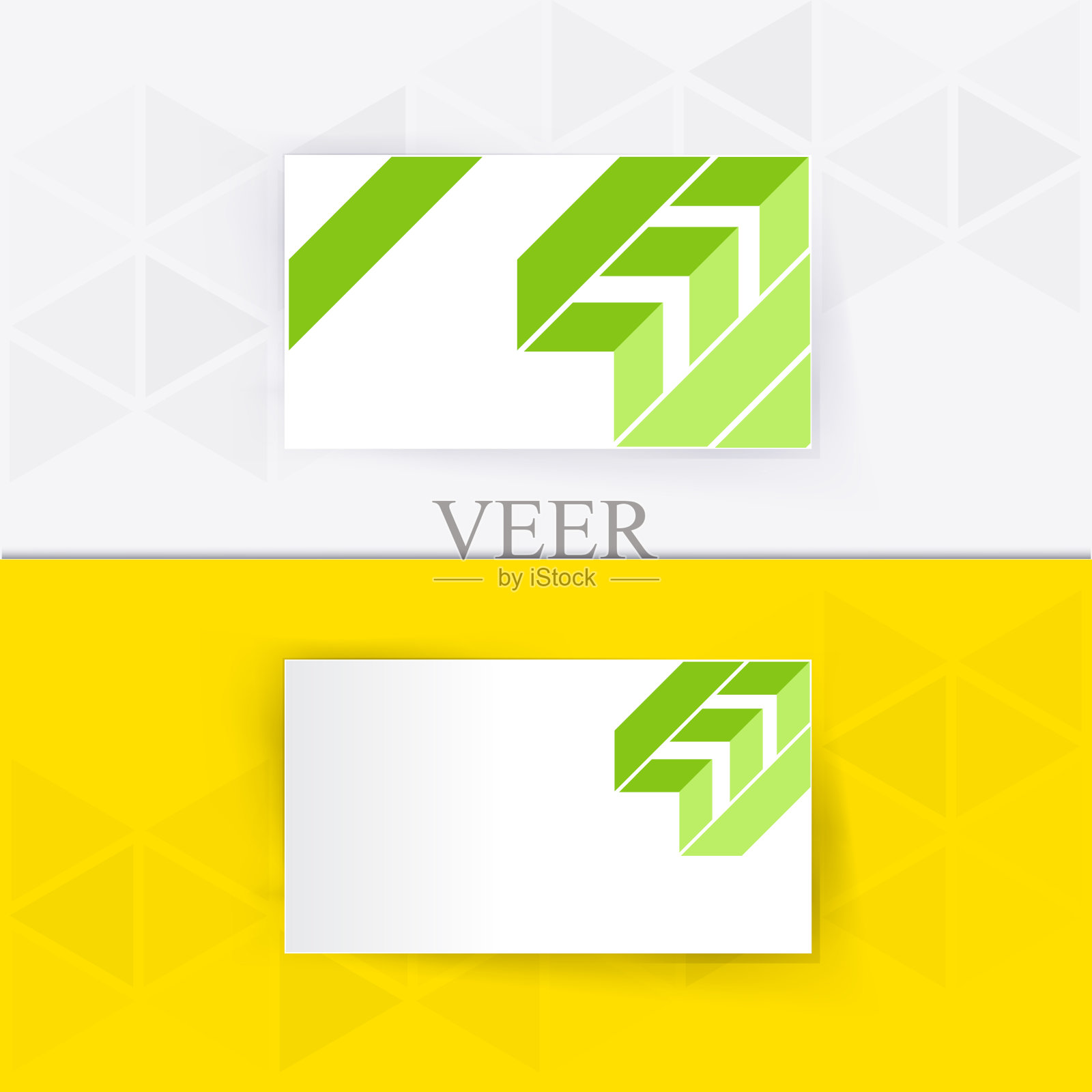 抽象空白名片模板的业务艺术品设计模板素材