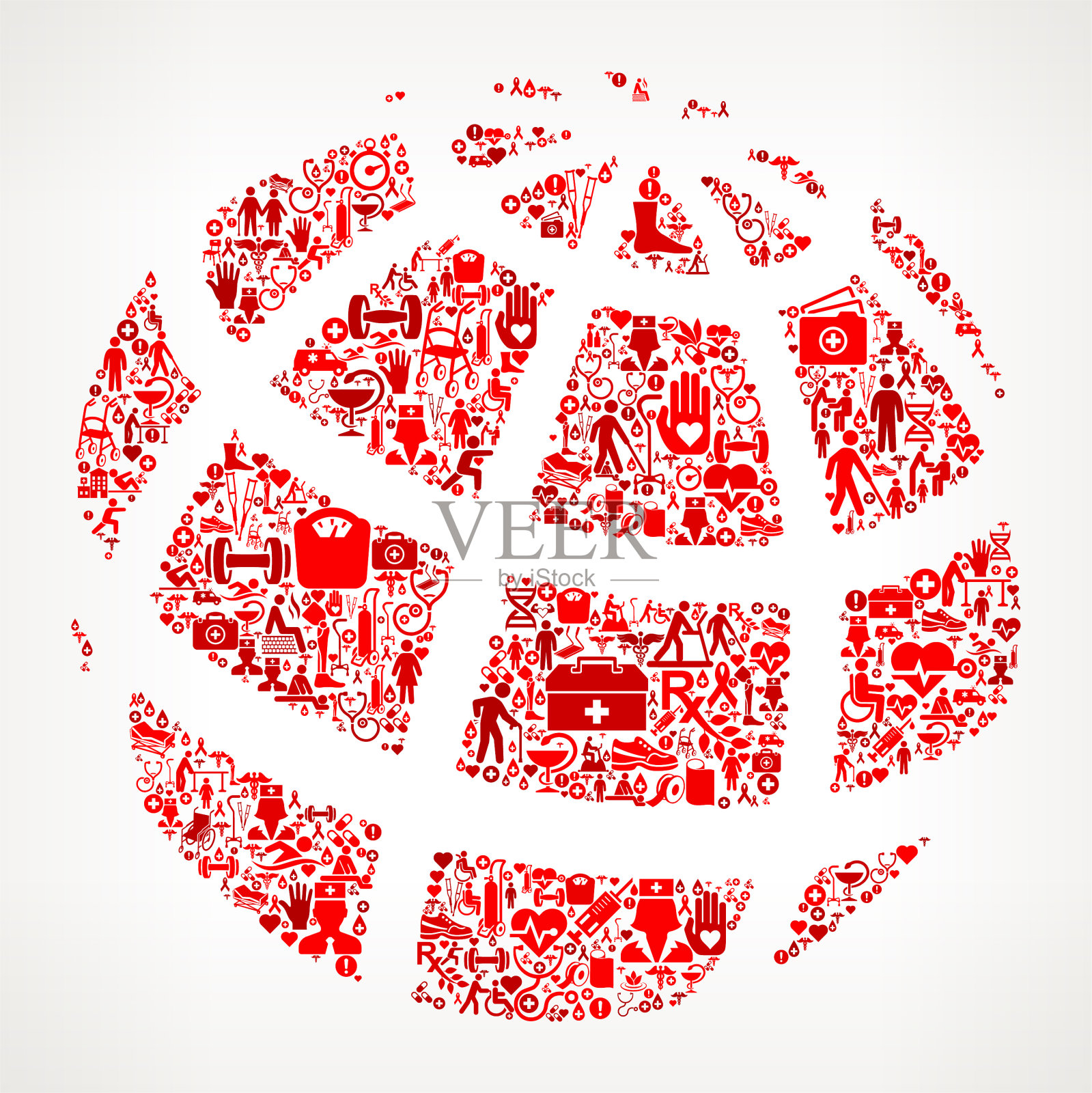 全球康复理疗中心插画图片素材