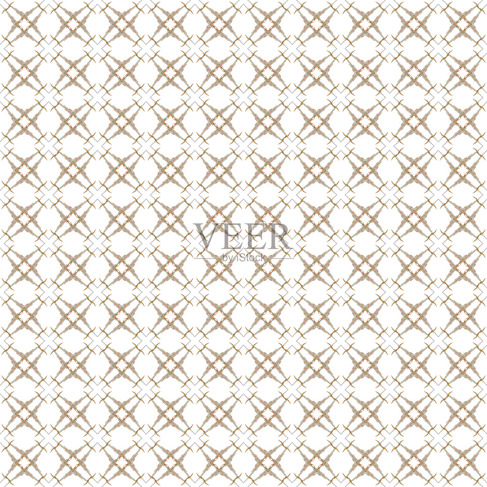 无缝抽象棕纹理分形图案插画图片素材