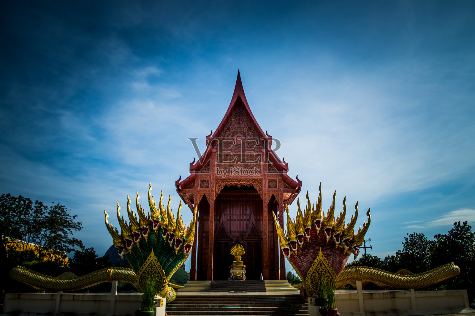 寺庙建筑仰天俯视照片摄影图片