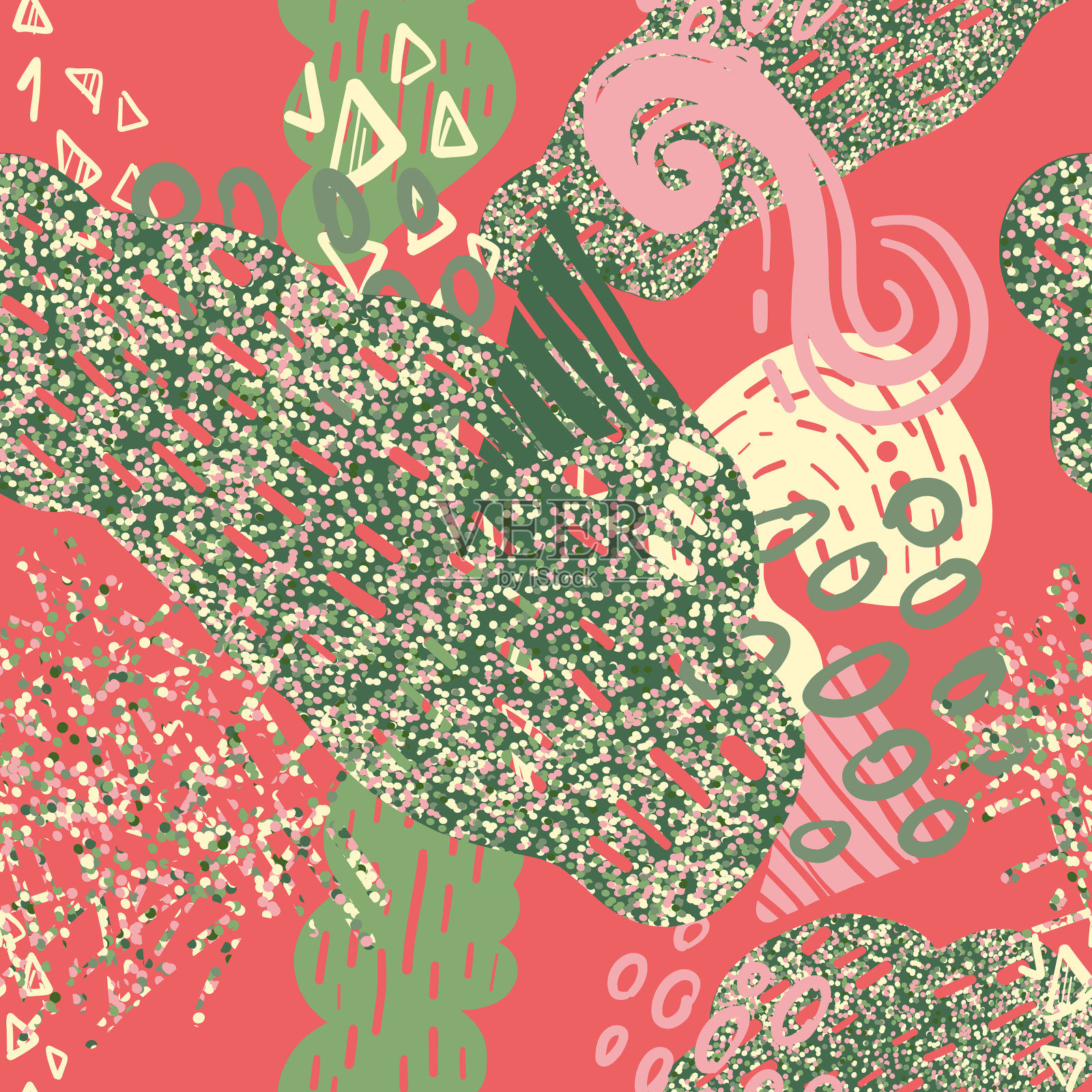 涂鸦无缝图案背景插画图片素材