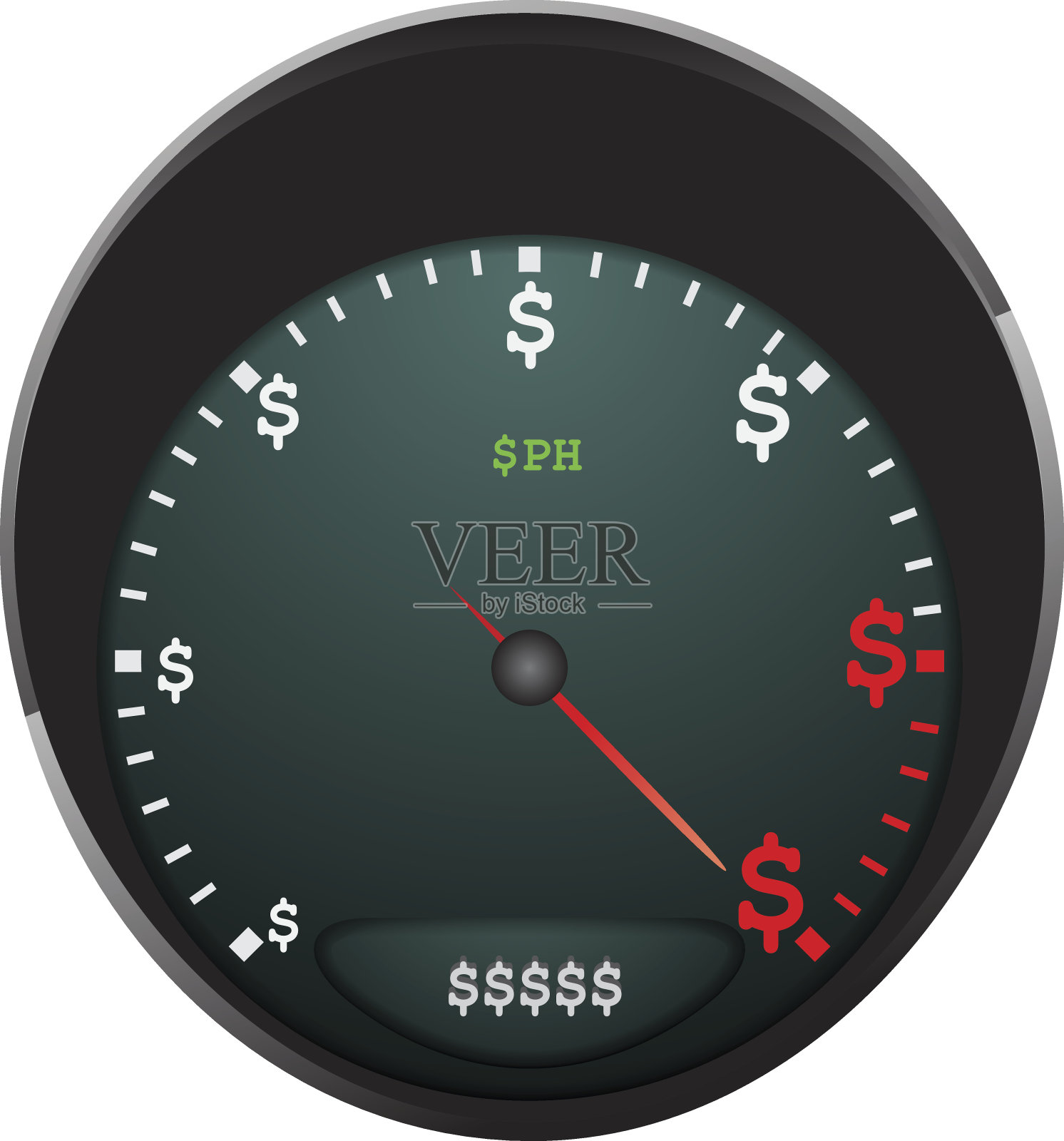 白底时钟特写镜头插画图片素材