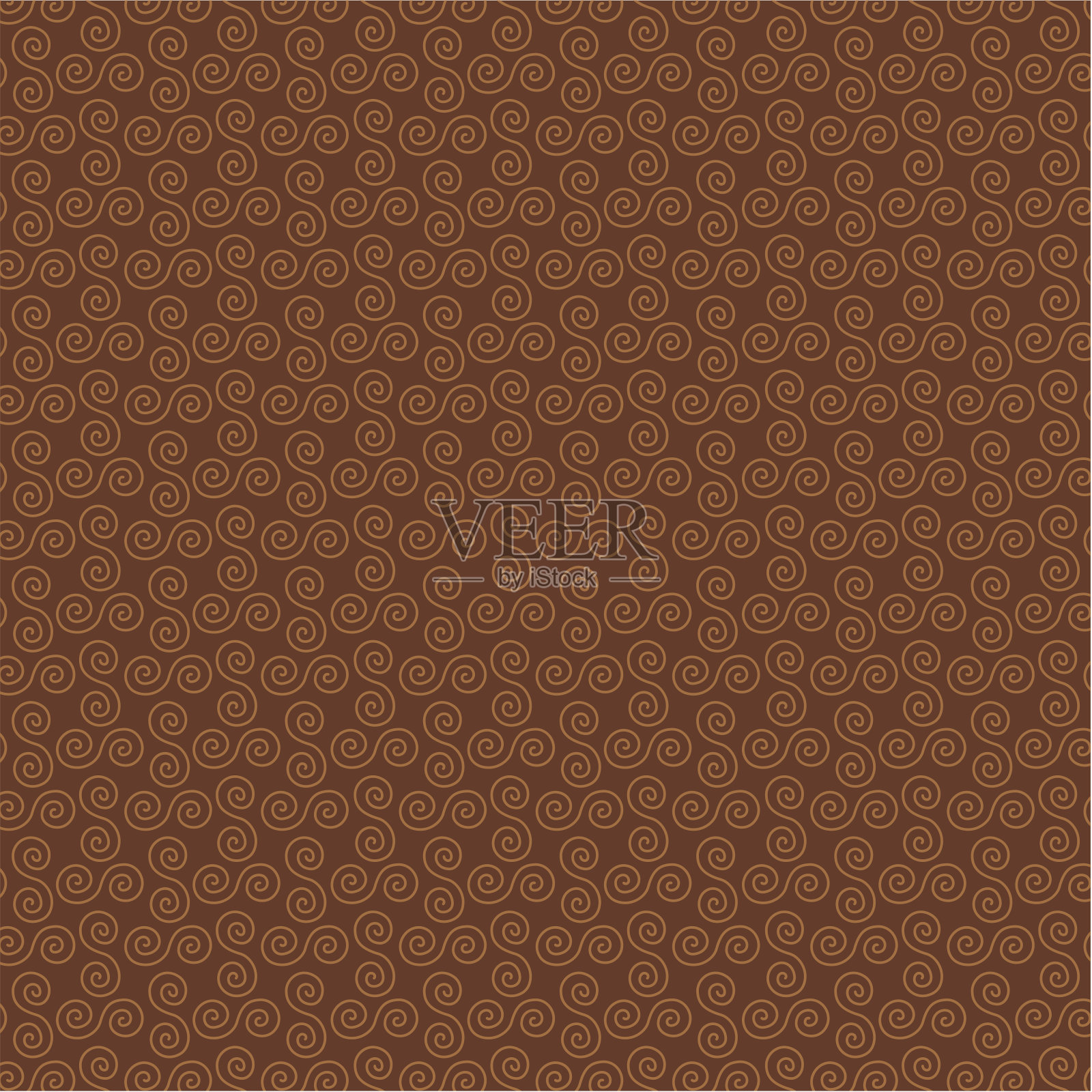 棕色漩涡背景图案插画图片素材