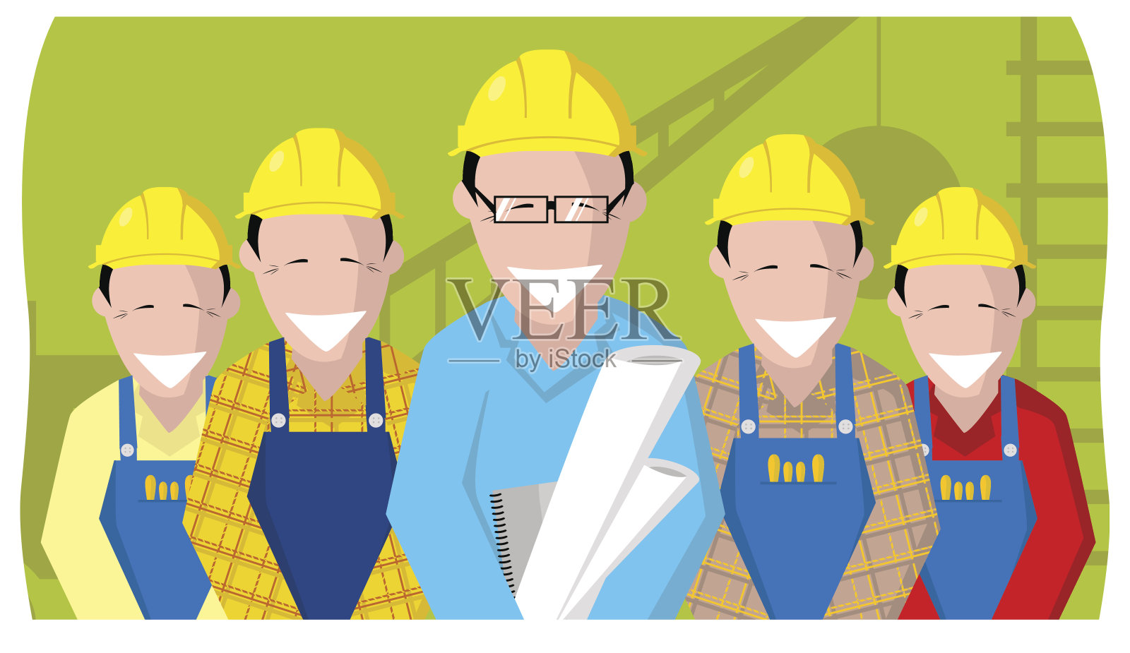 建立团队精神插画图片素材