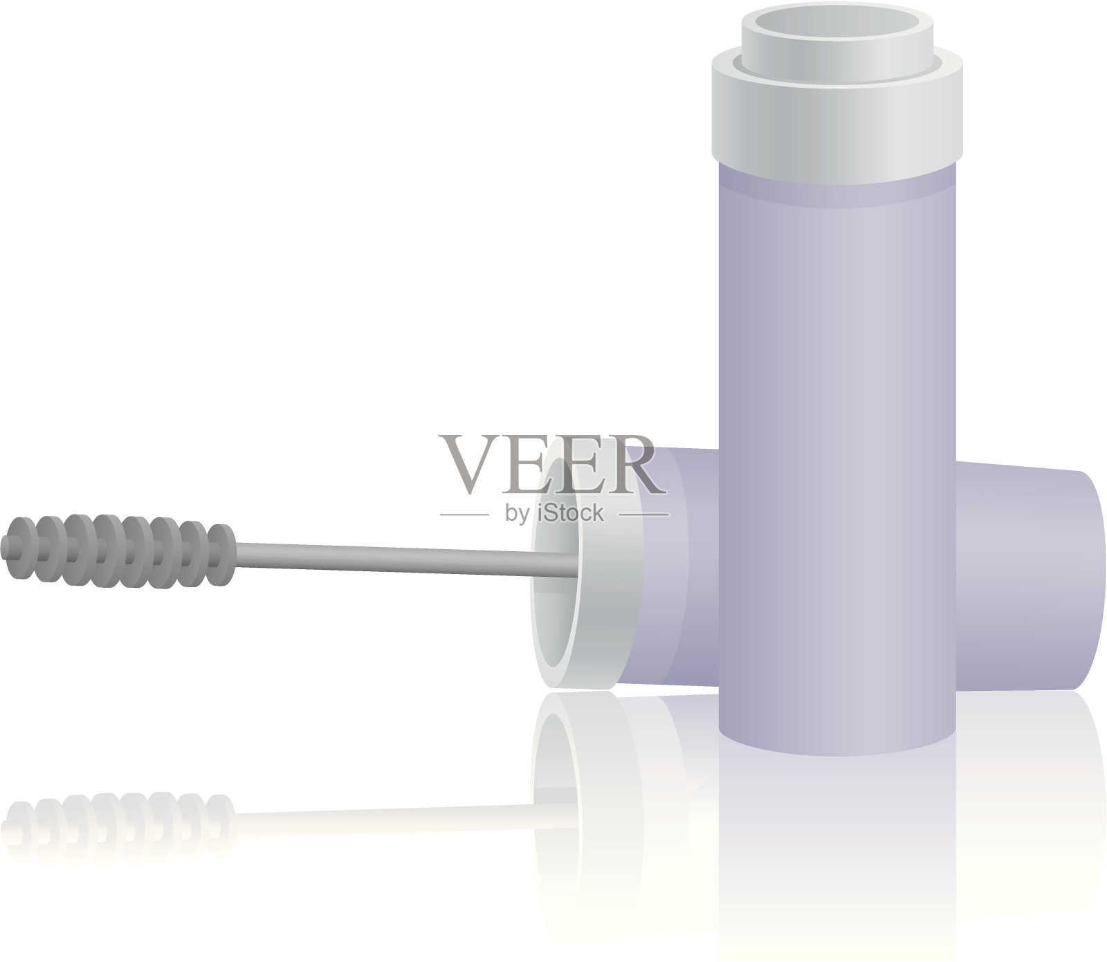 睫毛膏插画图片素材