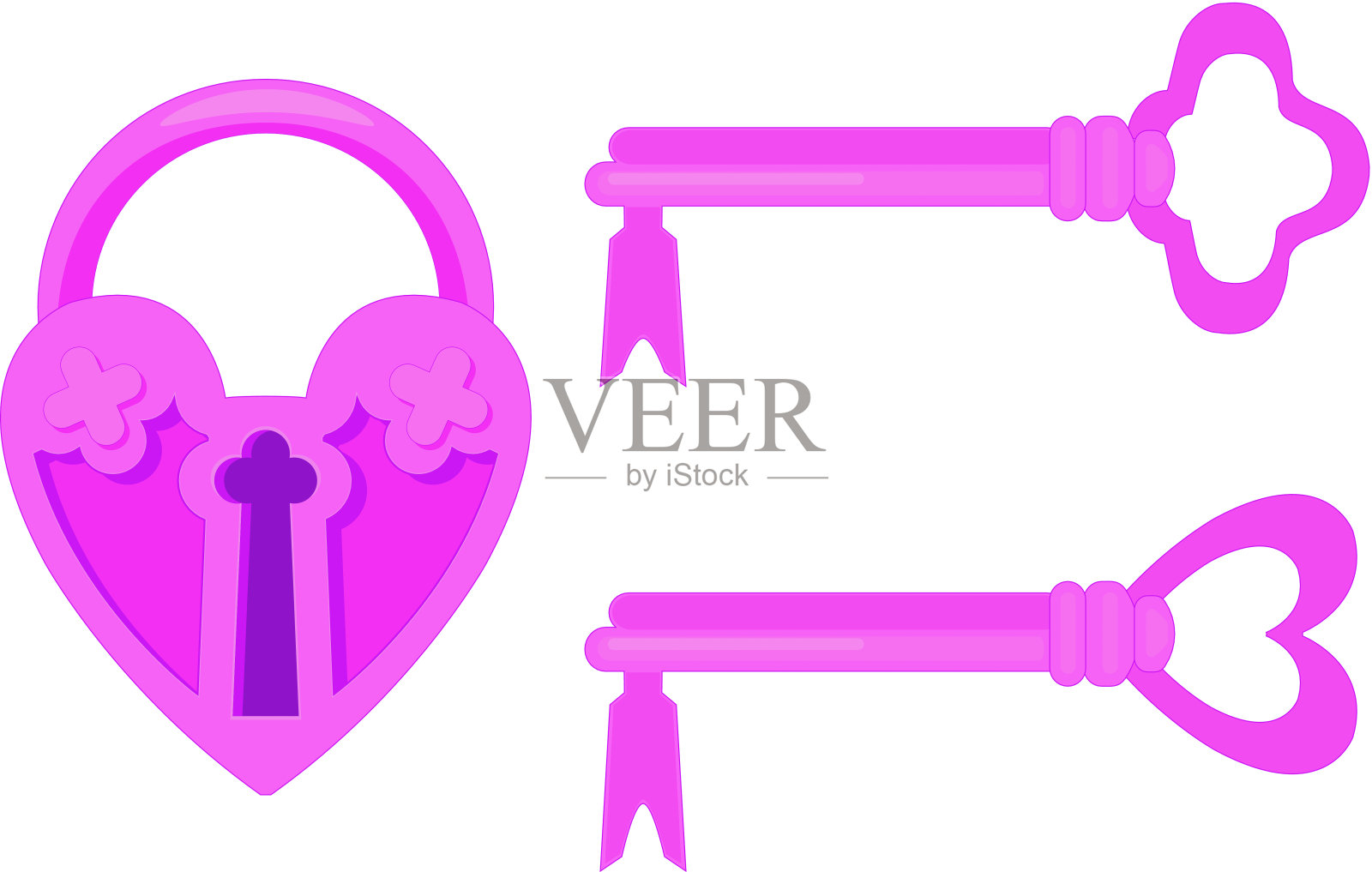 情人节锁设计元素图片