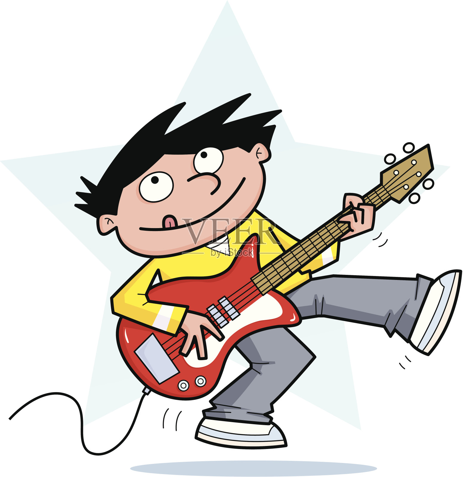 人弹吉他设计元素图片