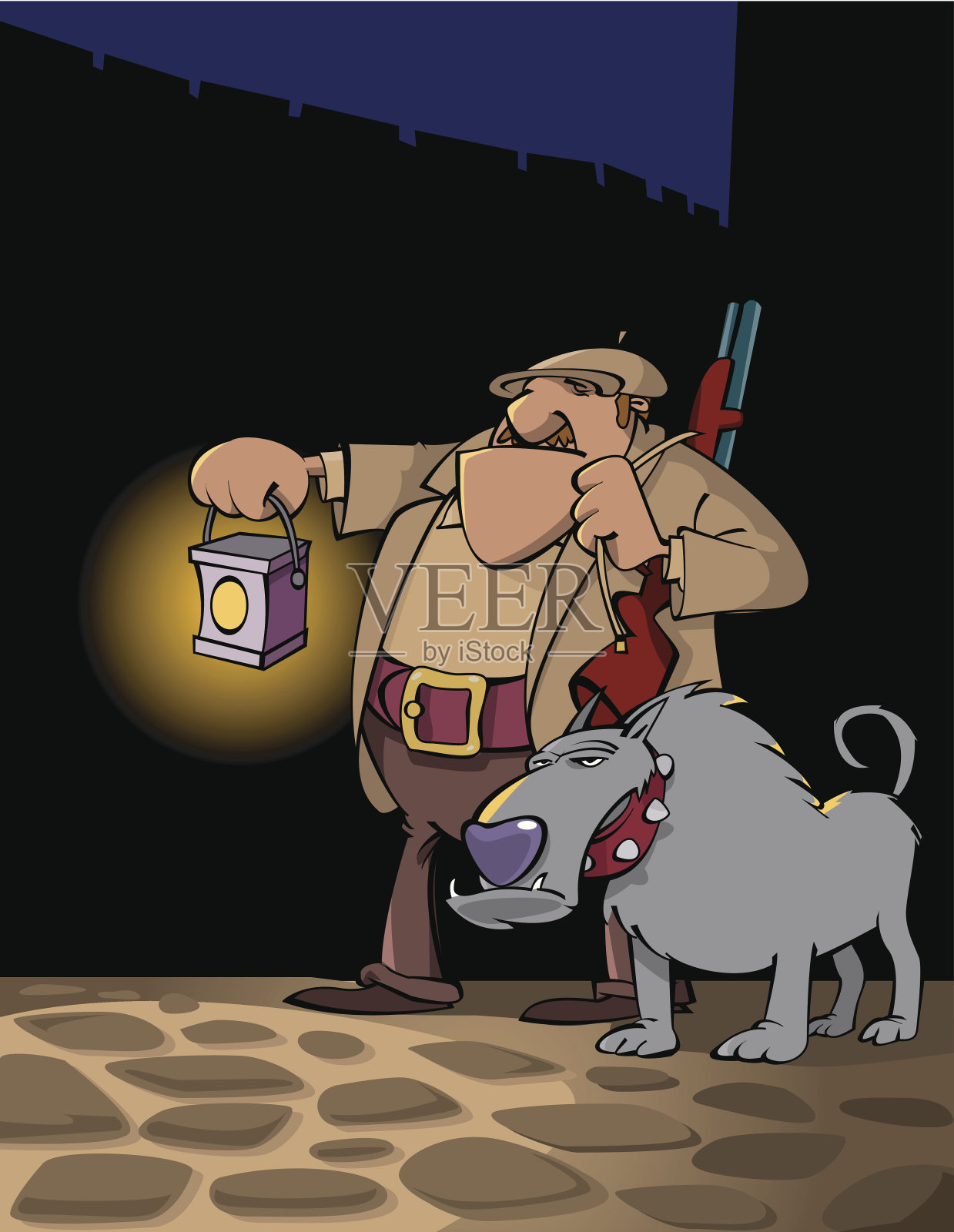 巡逻设计元素图片