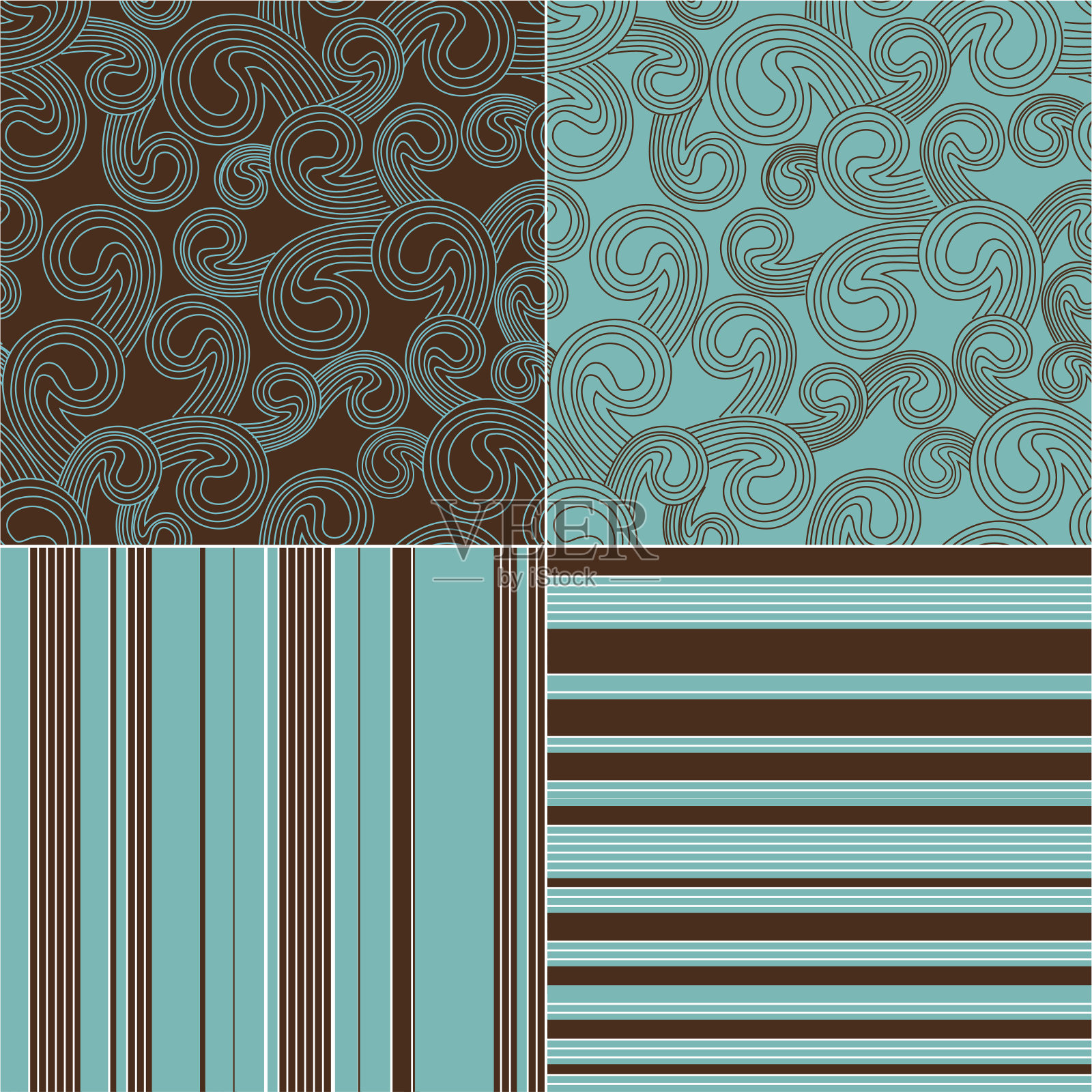 复古的无缝的背景插画图片素材