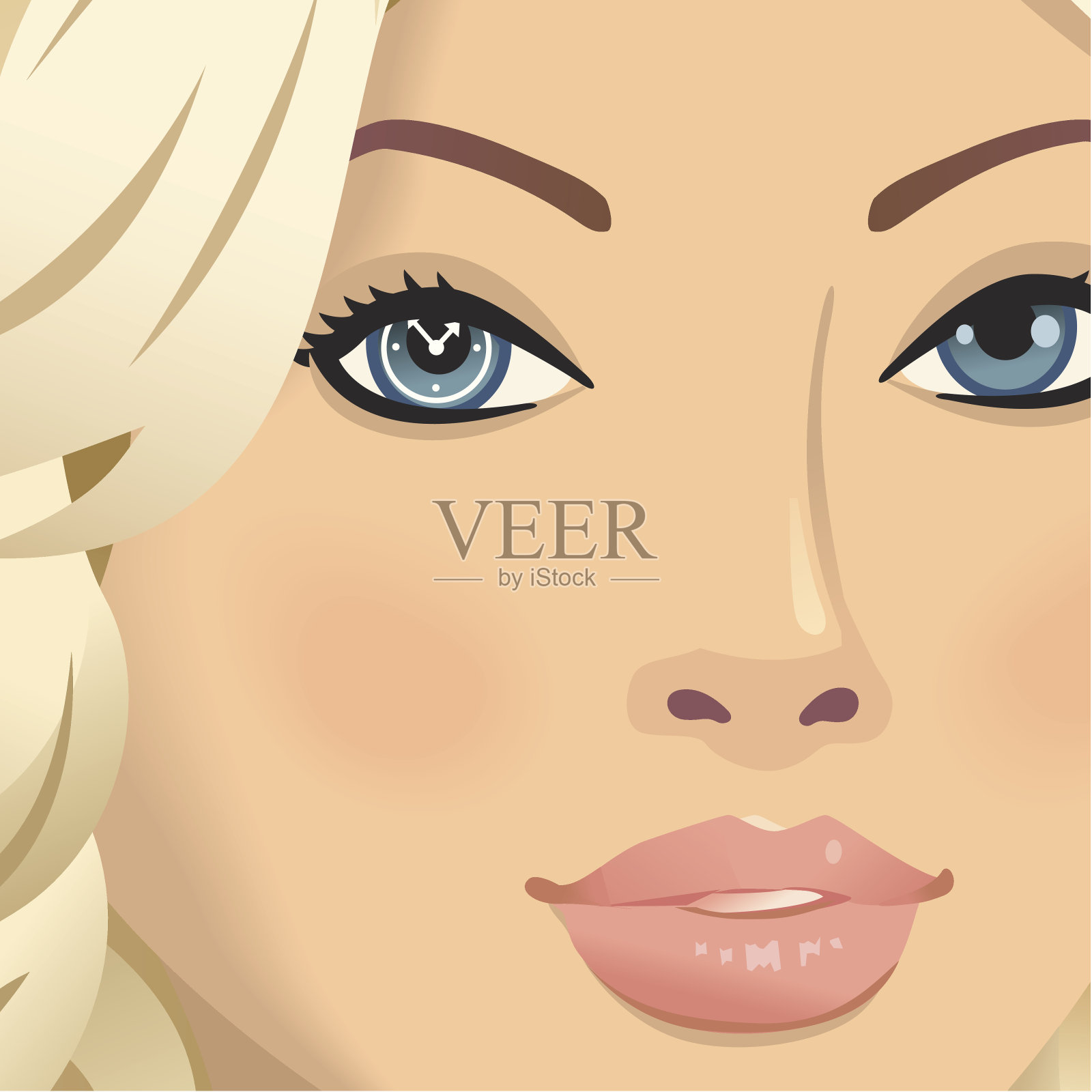 生物钟插画图片素材