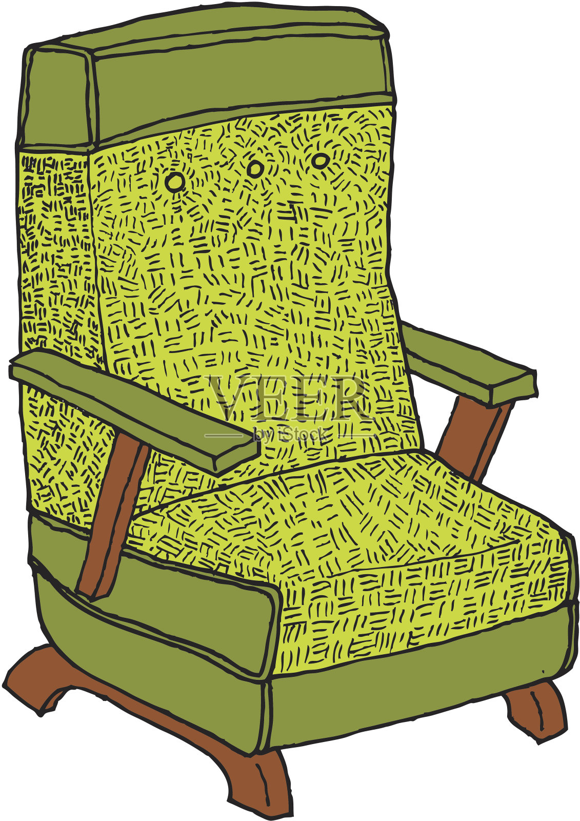 绿色的椅子设计元素图片