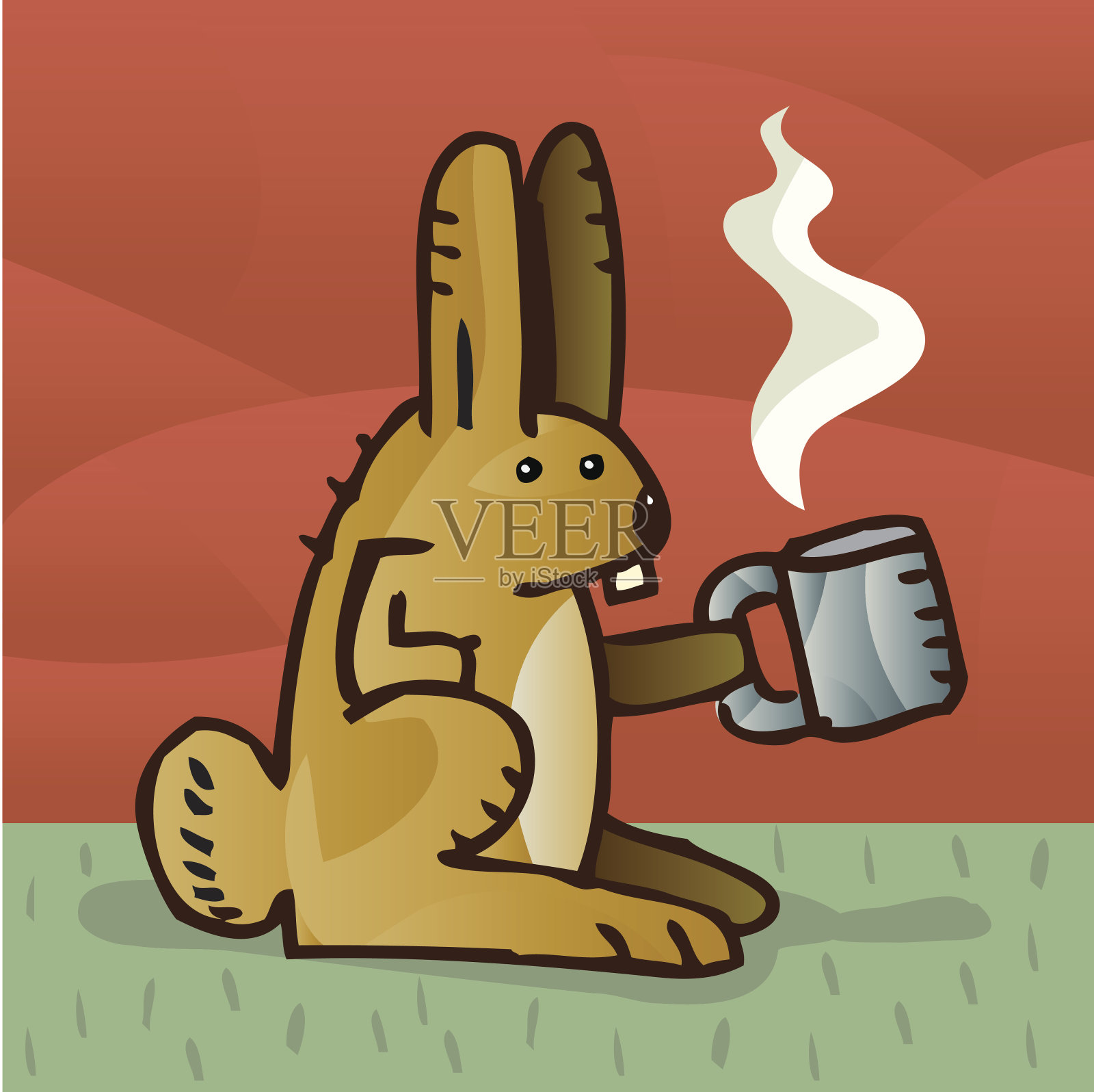 兔乔插画图片素材