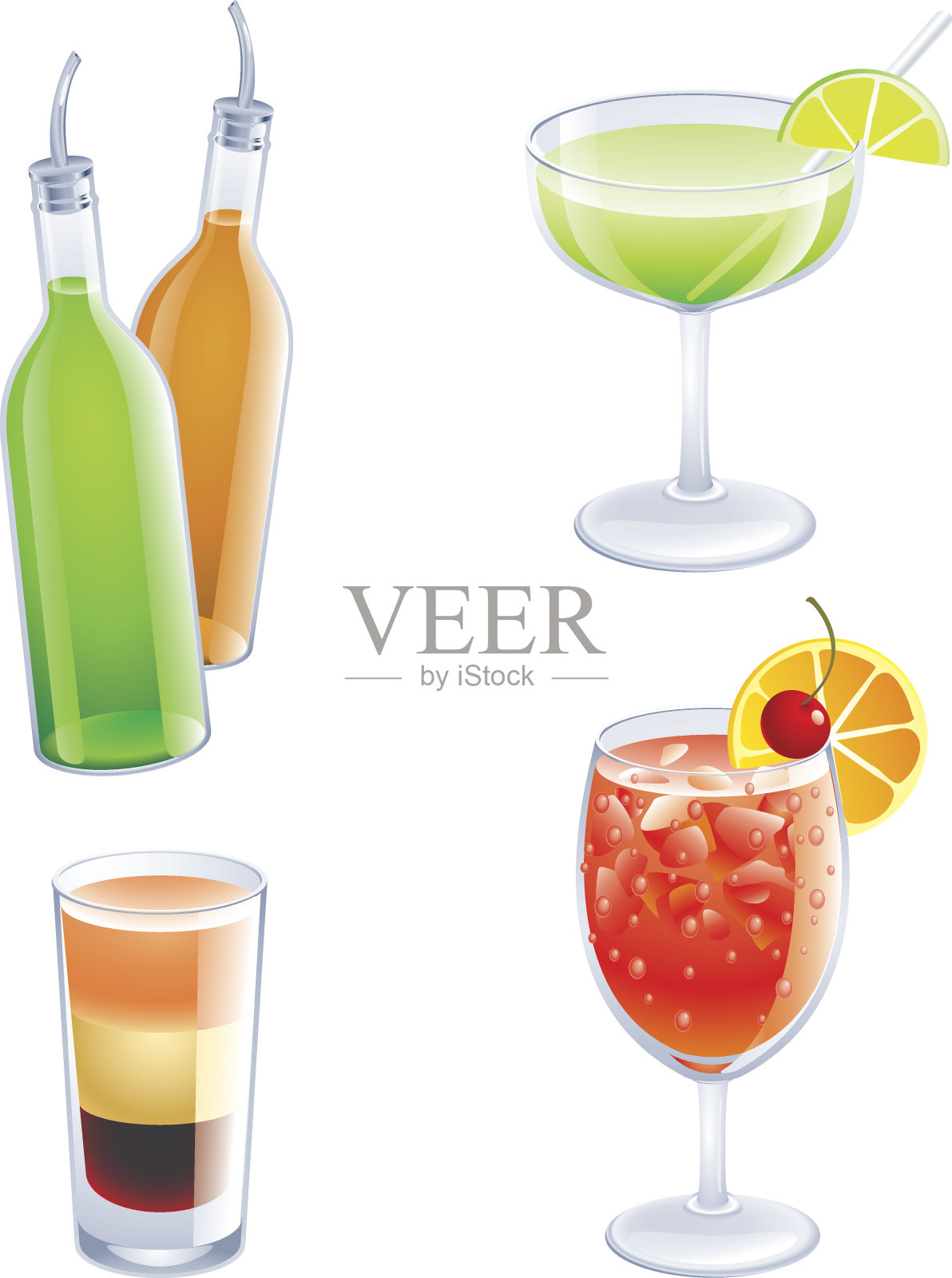 更多的鸡尾酒插画图片素材