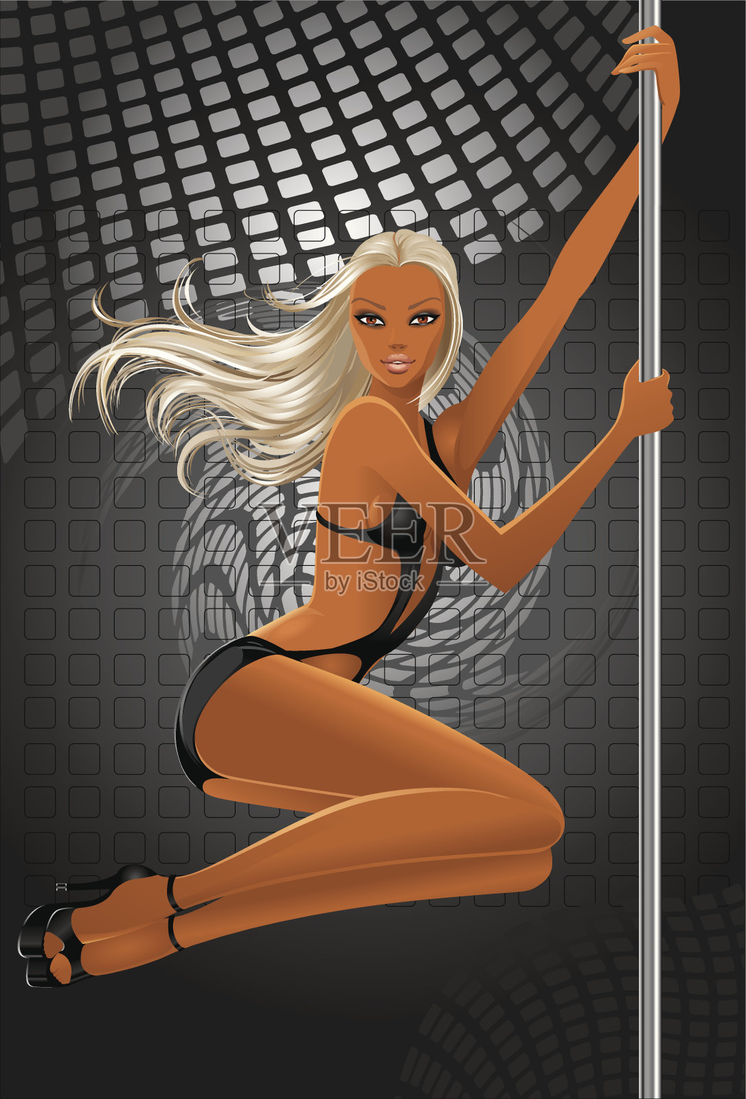 舞者插画图片素材