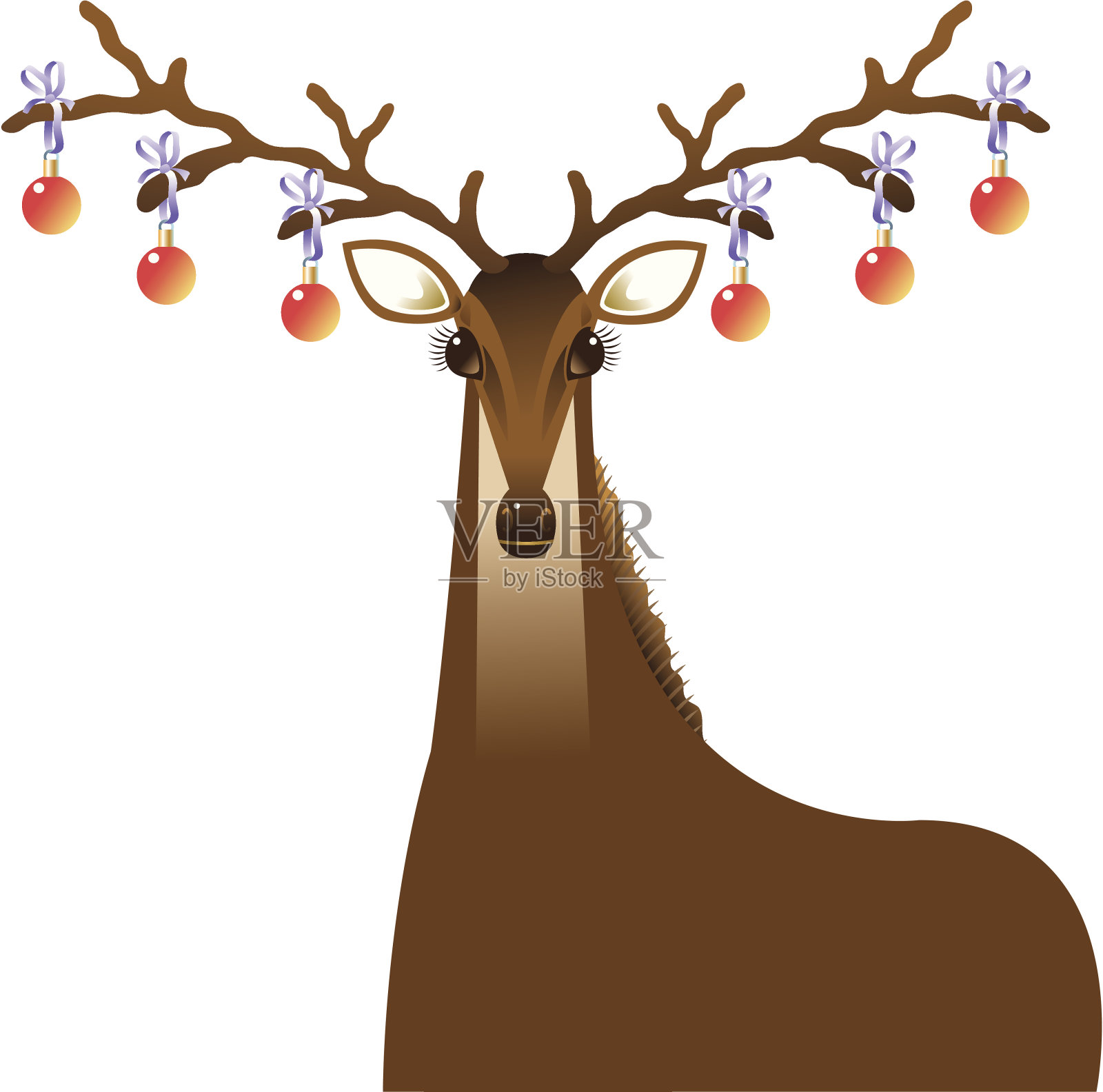 圣诞驯鹿插画图片素材