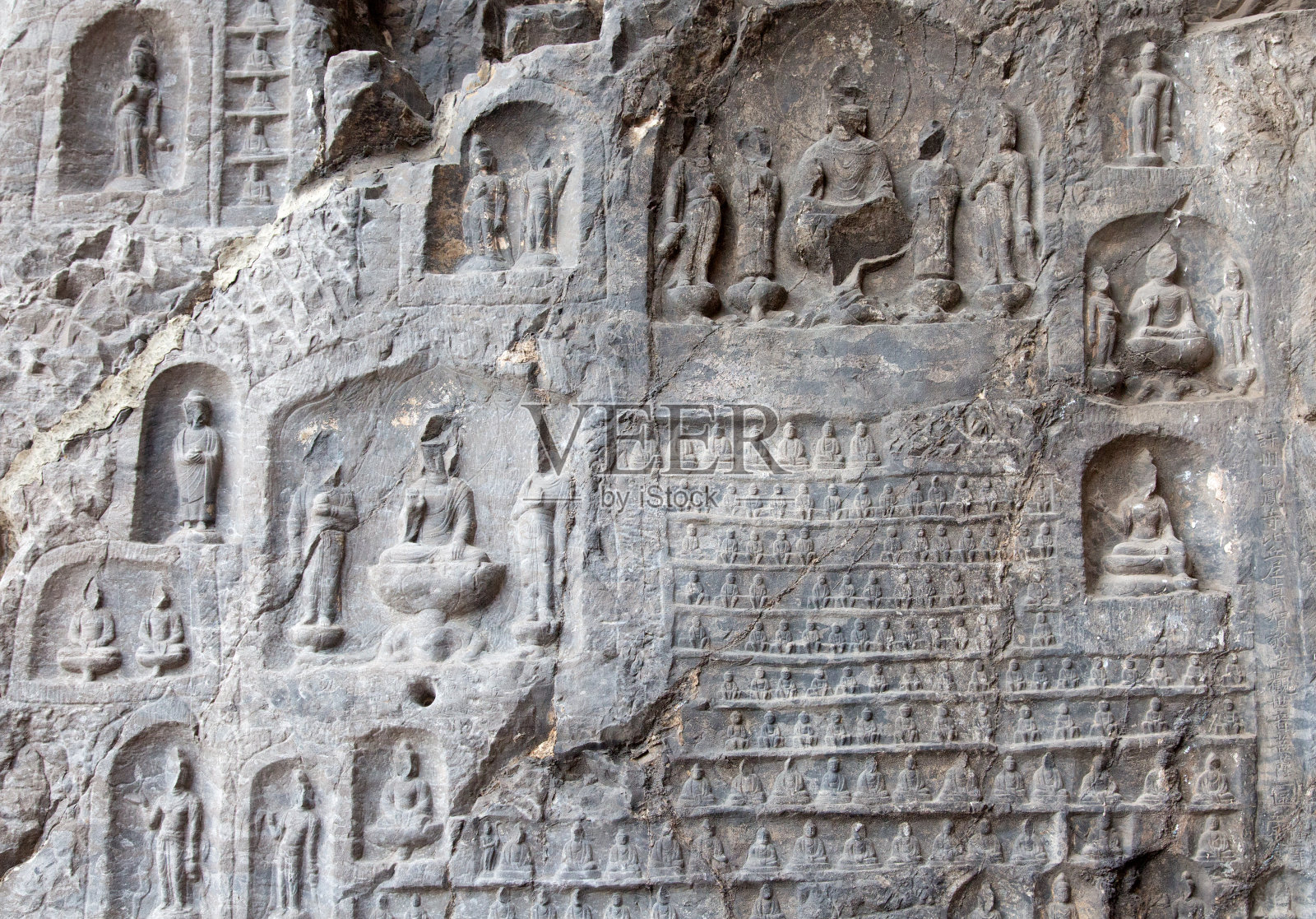 龙门石窟照片摄影图片