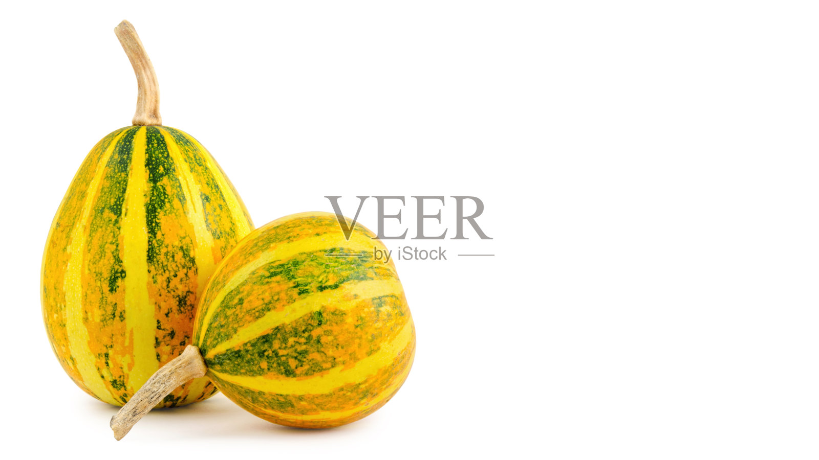 天然节日南瓜孤立在白色背景下，健康食品。空间,复制模板。照片摄影图片