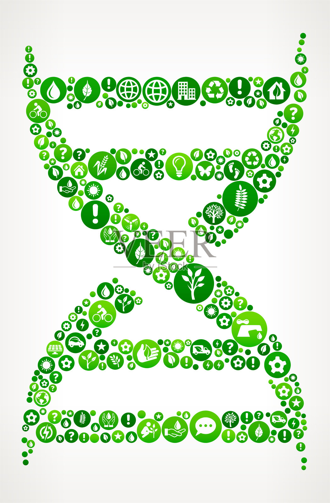 DNA链自然与环境保护图标模式插画图片素材