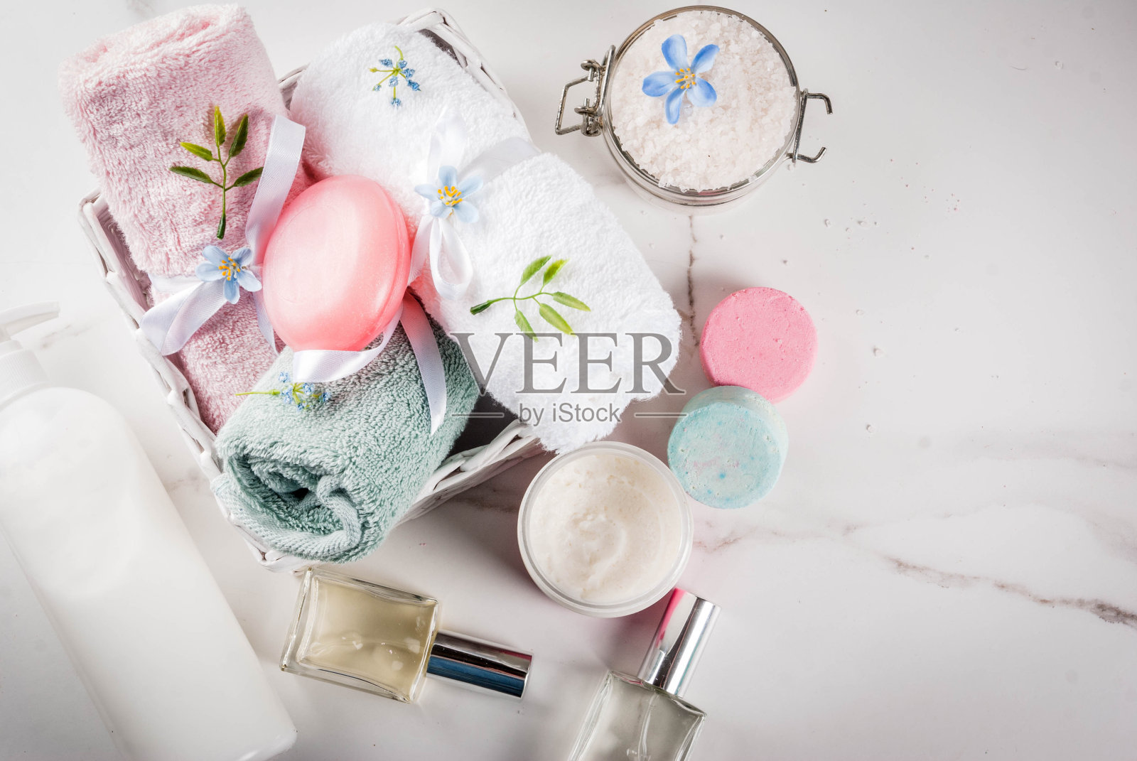 水疗放松和沐浴概念照片摄影图片