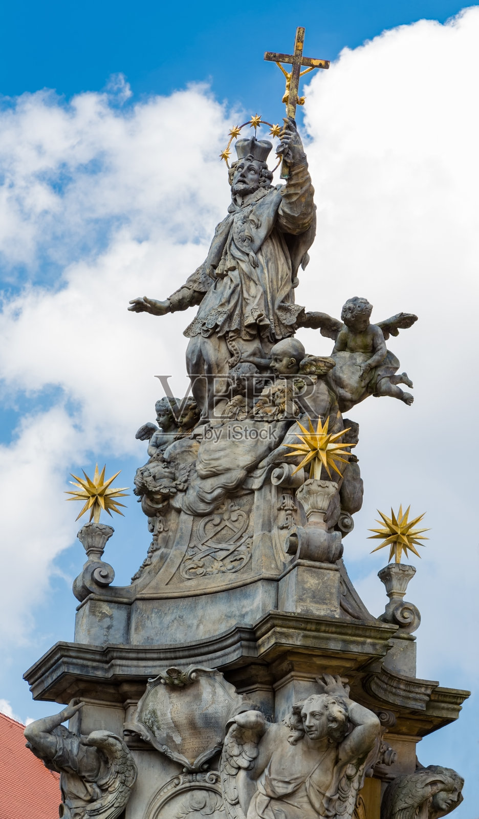 Jan Nepomuk的雕像照片摄影图片