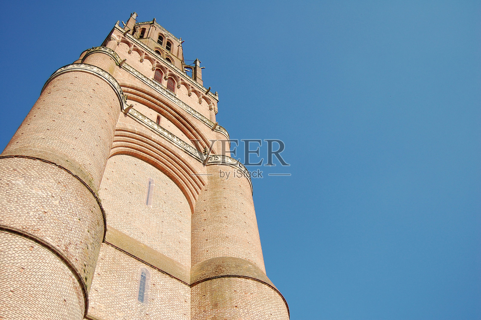 法国阿尔比市的圣塞西尔大教堂照片摄影图片