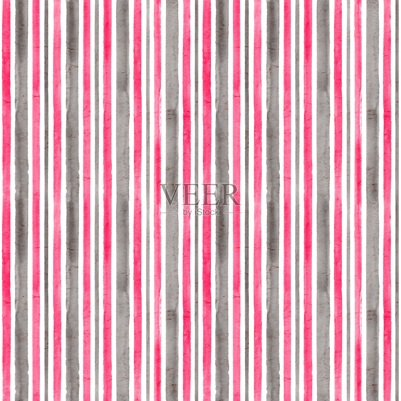 条纹水彩无缝图案背景插画图片素材