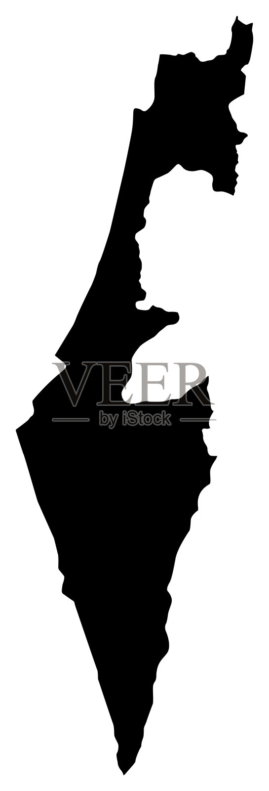 以色列的地图插画图片素材