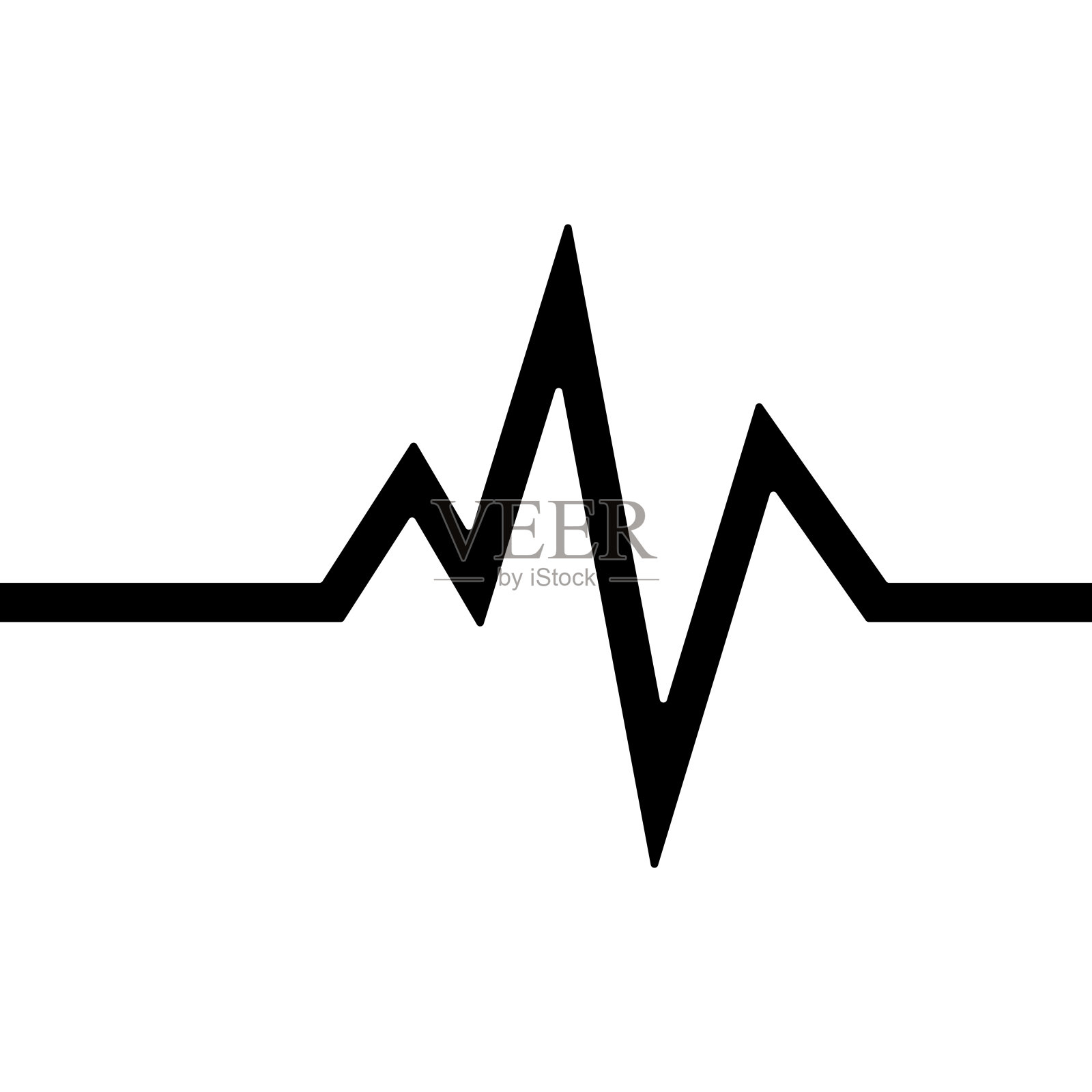 心跳,脉搏矢量图标