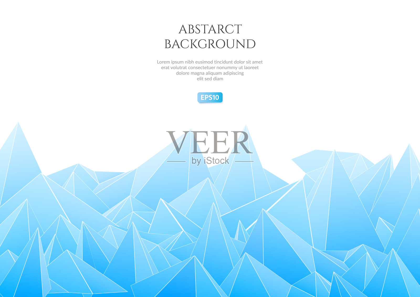 具有大形状的抽象背景。三角形的纹理。插画图片素材