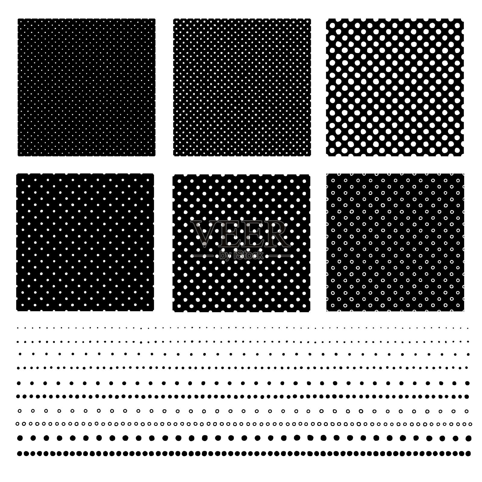 圆点图案坍塌了，插画图片素材