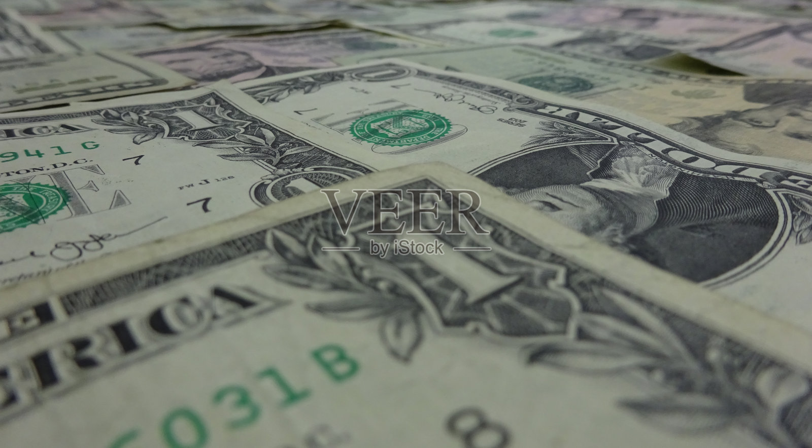 美元钞票接近背景。照片图像照片摄影图片