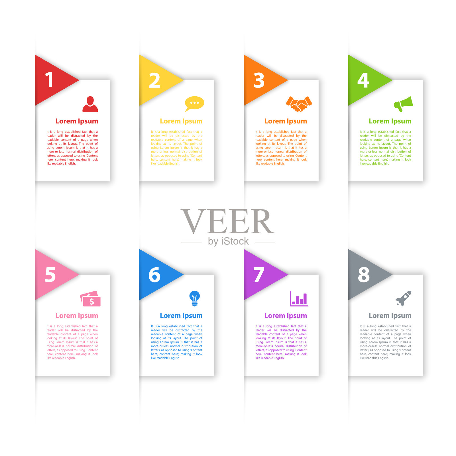 信息图形设计的商业概念插画图片素材