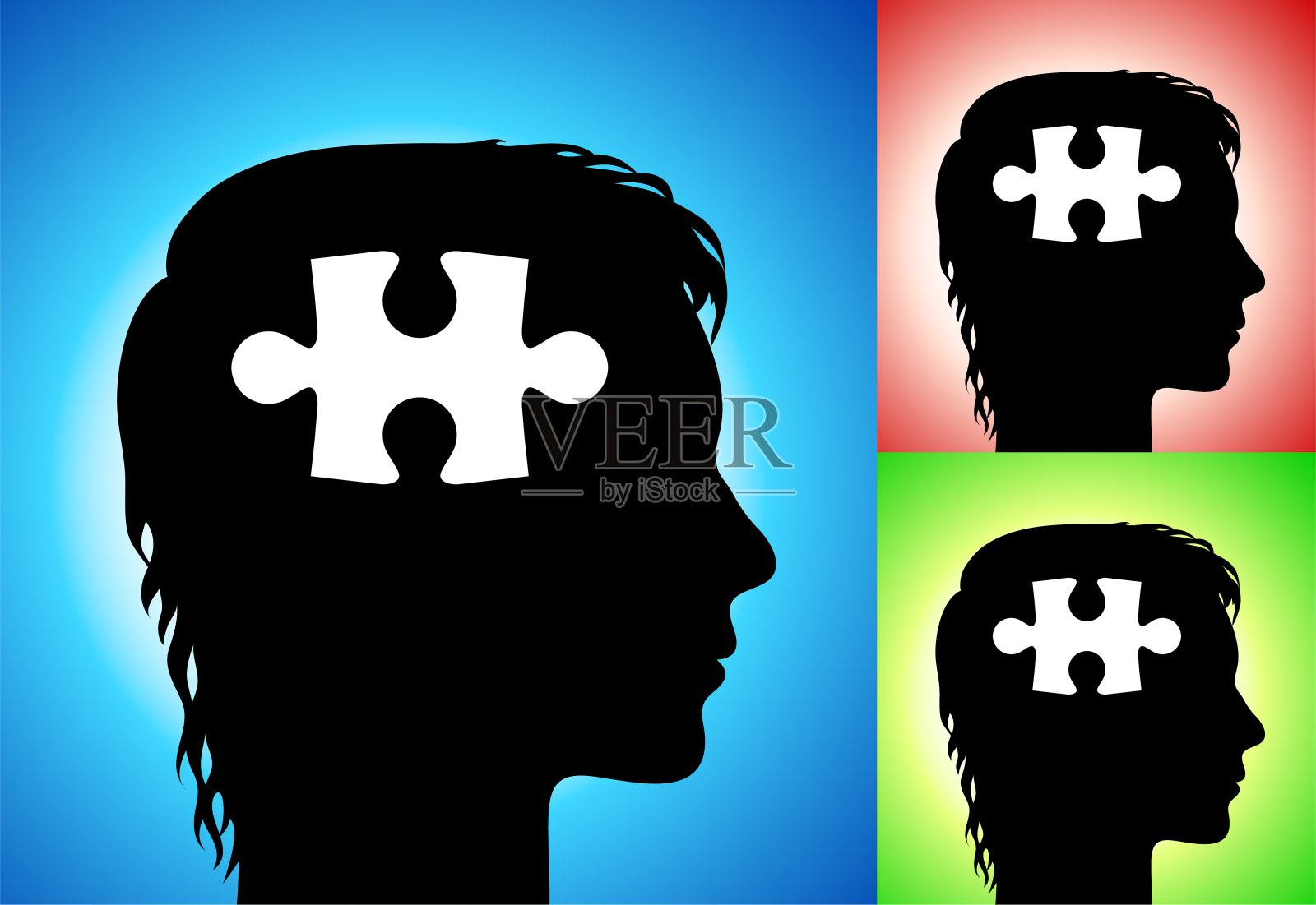 困惑和思考插画图片素材