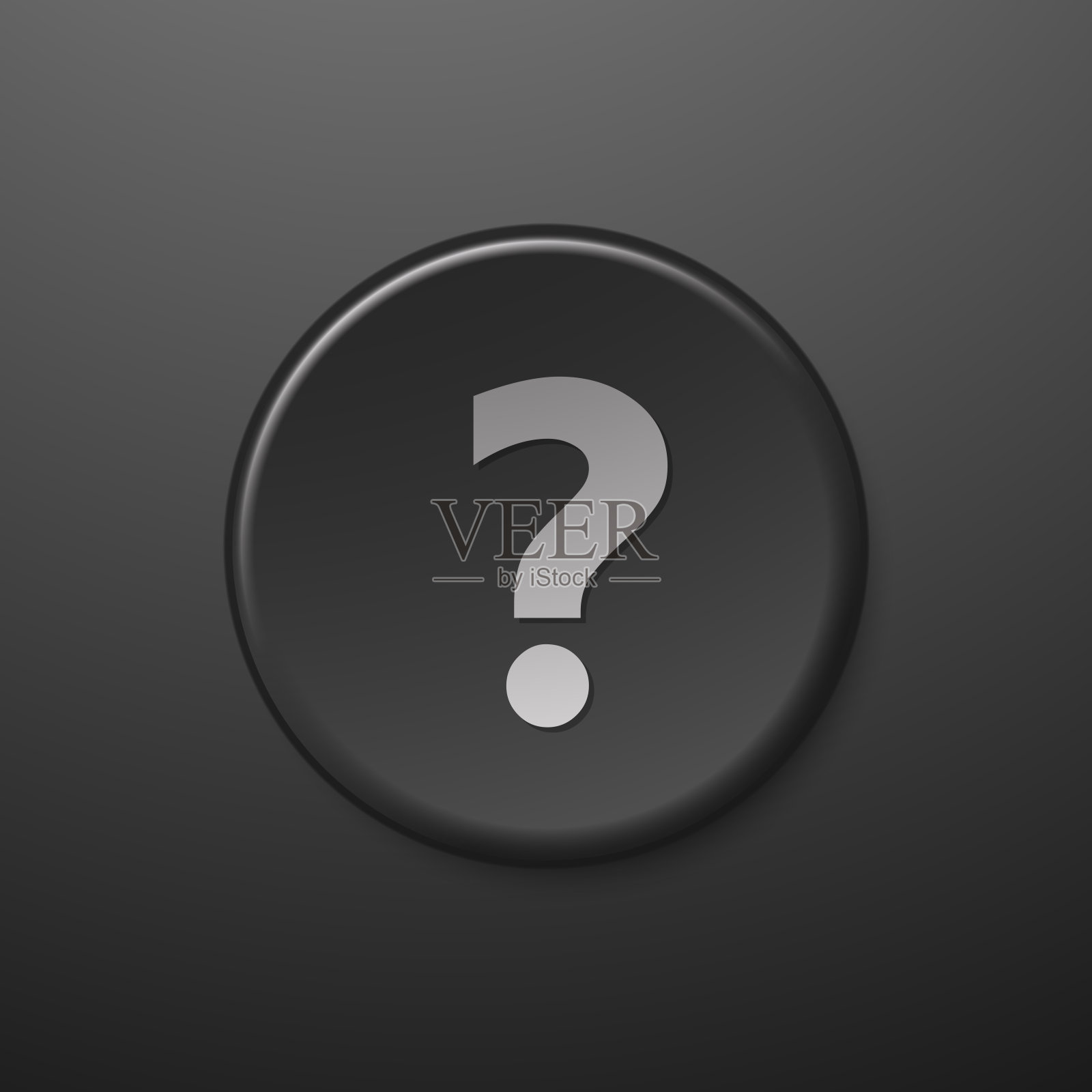 黑色网页图标问题常见问题图标素材