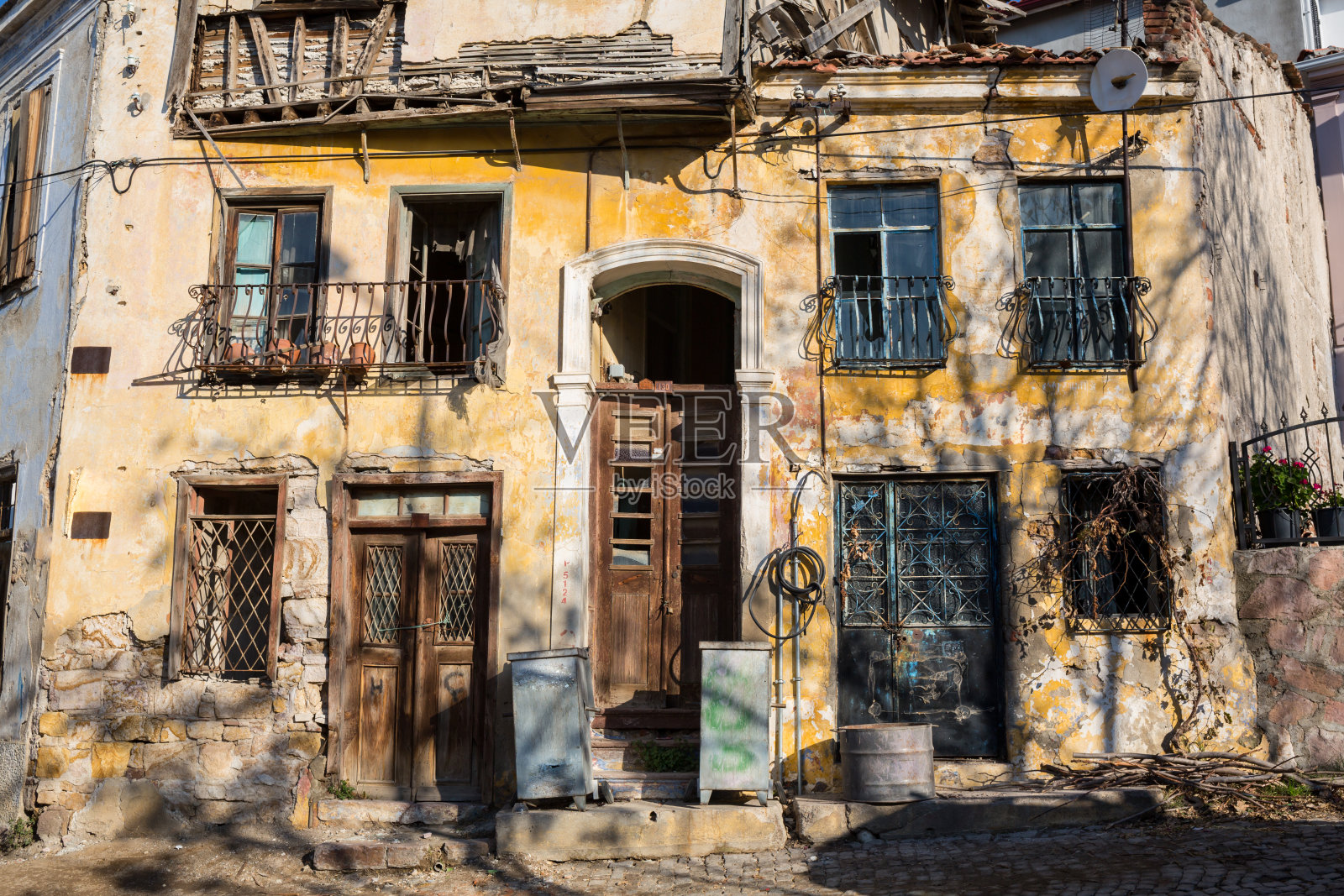 日落时分的欧洲老城，复古复古的Instagram风格滤镜效果照片摄影图片