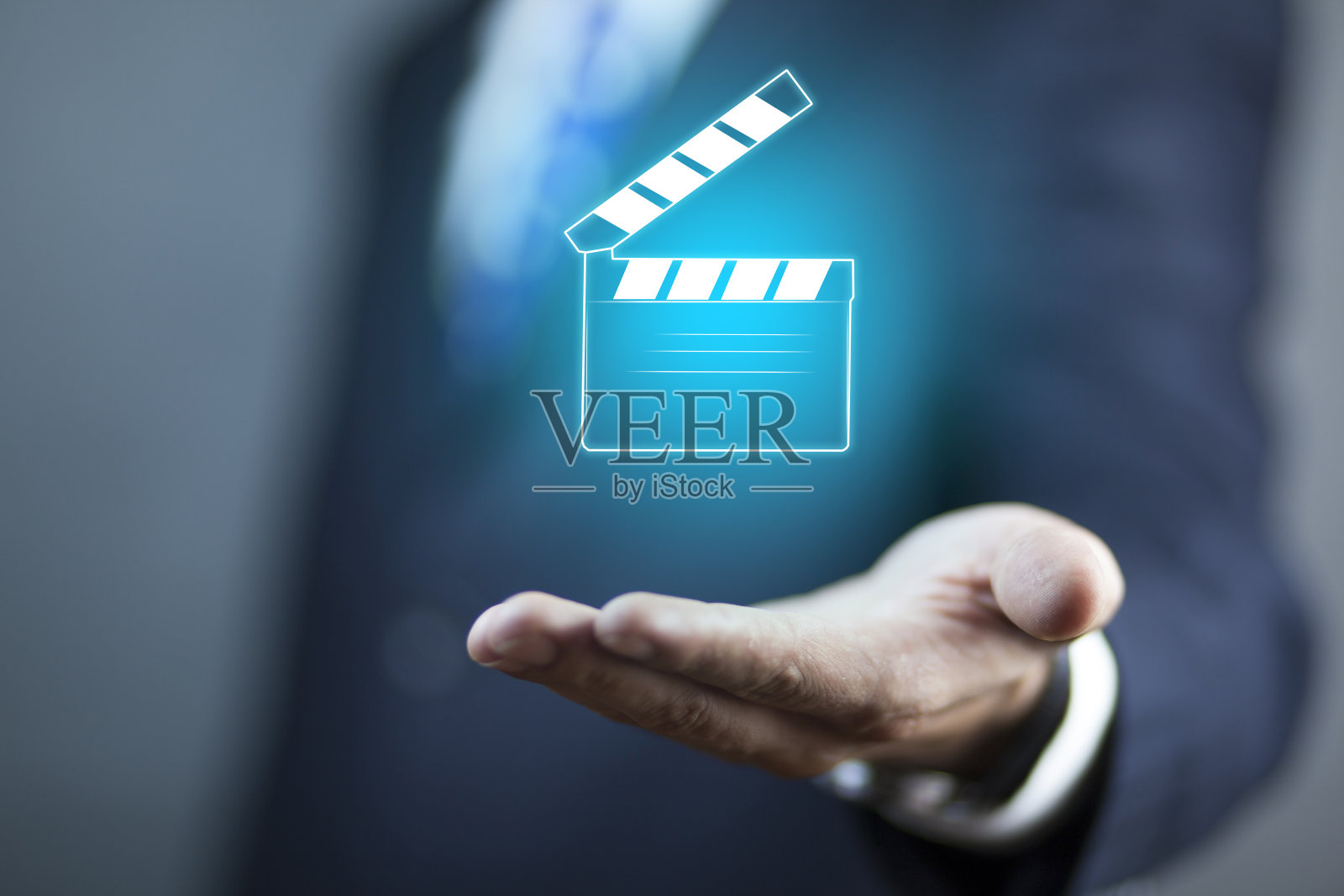 男人手电影拍手闹剧照片摄影图片