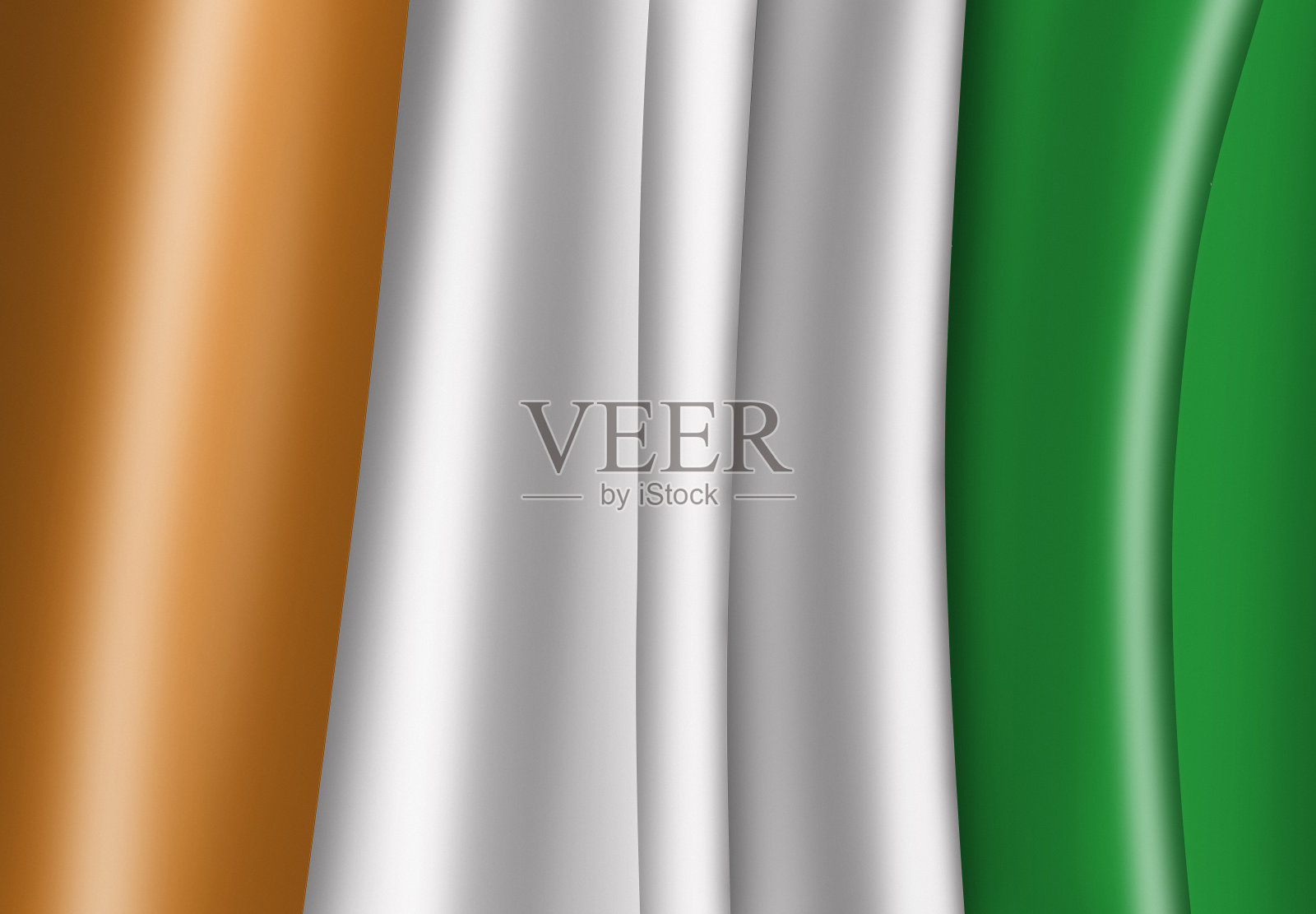 象牙海岸插图的科特迪瓦国旗插画图片素材